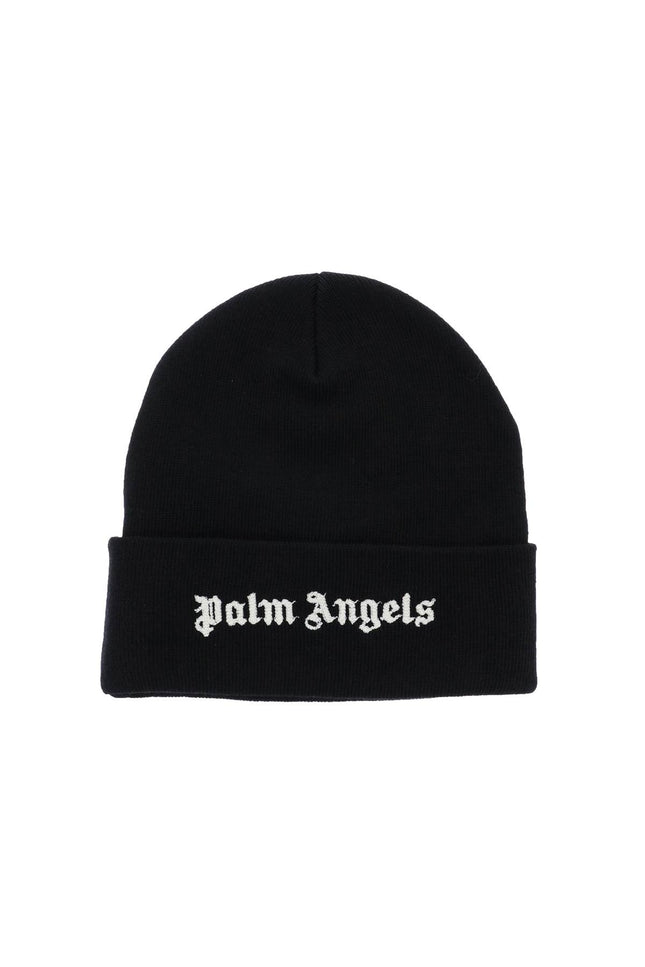 Palm Angels Embroidered Logo Beanie Hat-Palm Angels-Urbanheer
