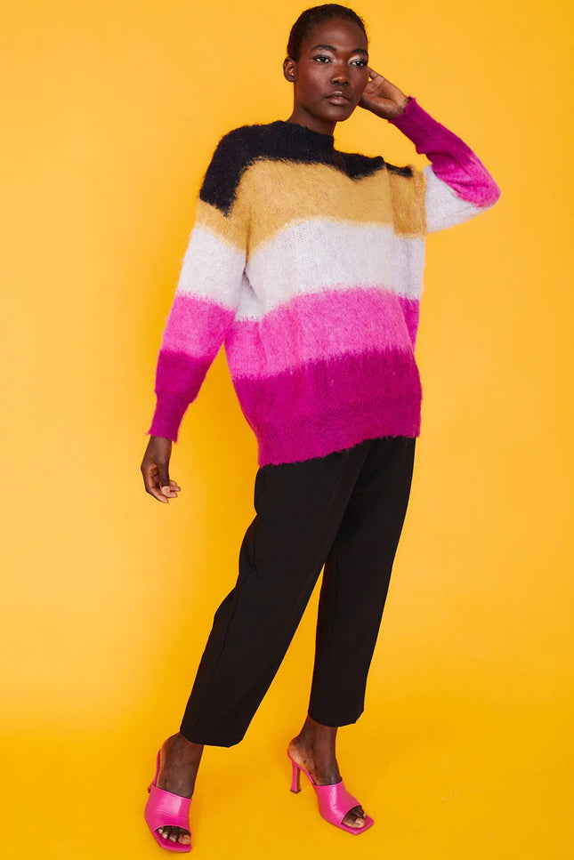 Pink Cashmere Blend Jumper-Clothing - Women-Buy Me Fur Ltd-One Size-Pink-Cashmere-Urbanheer