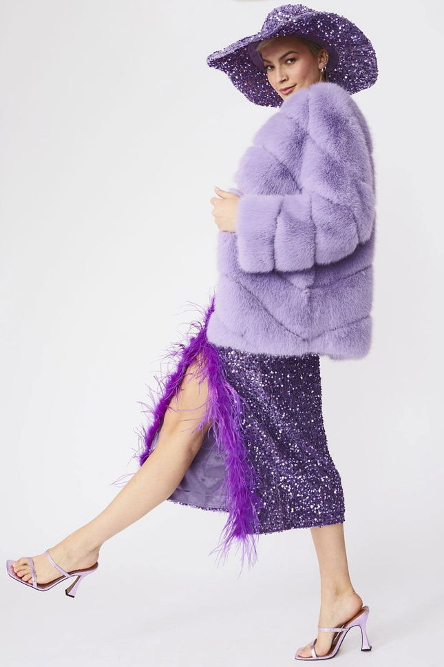 Purple Sequin Handmade Flapper Hat-Hats-Buy Me Fur Ltd-One Size-Purple-Sequin-Urbanheer