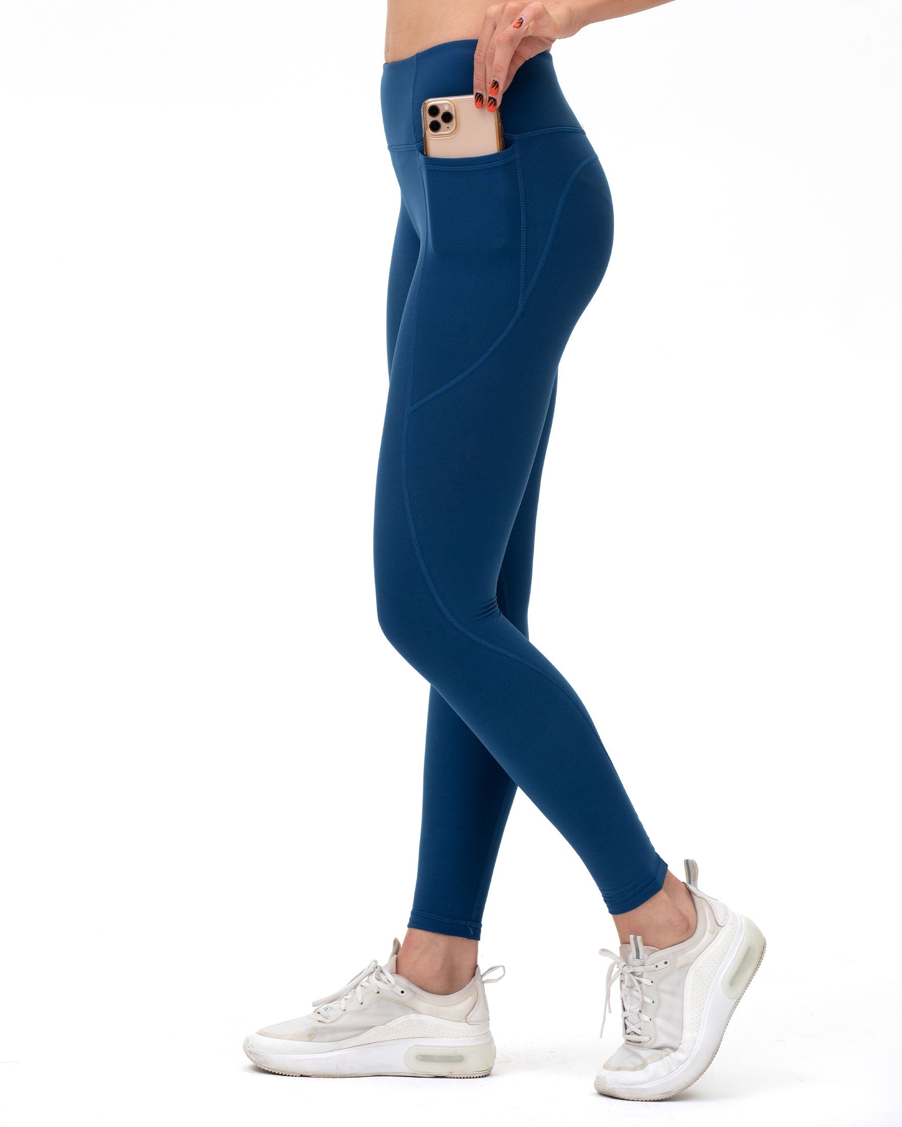Phoenix Fleece Pocket Legging HR-Clothing - Women-rebody-Quicksilver-XS-Urbanheer