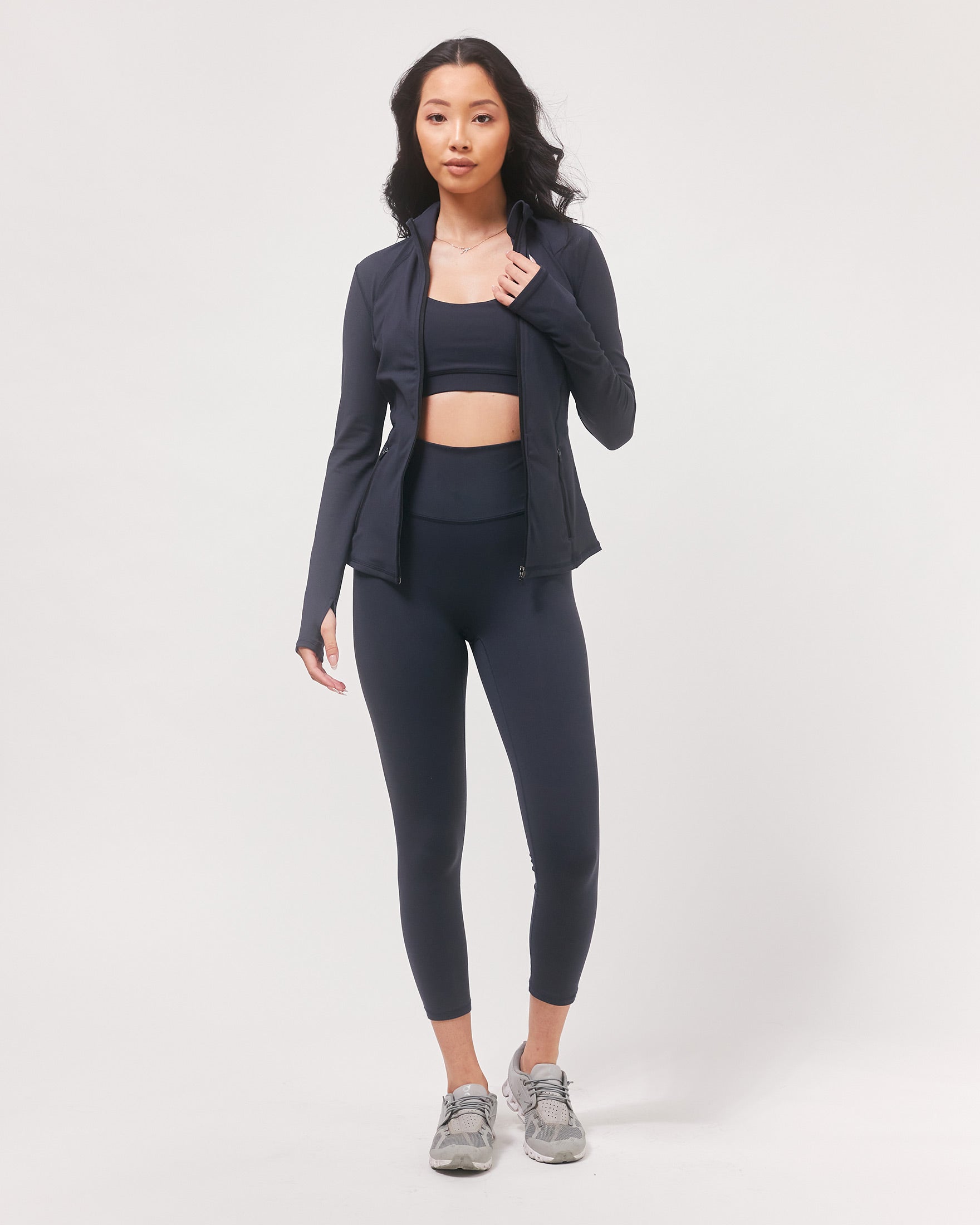 Gen XYZ Zip Up Track Jacket-Clothing - Women-rebody-Space Navy-XS-Urbanheer