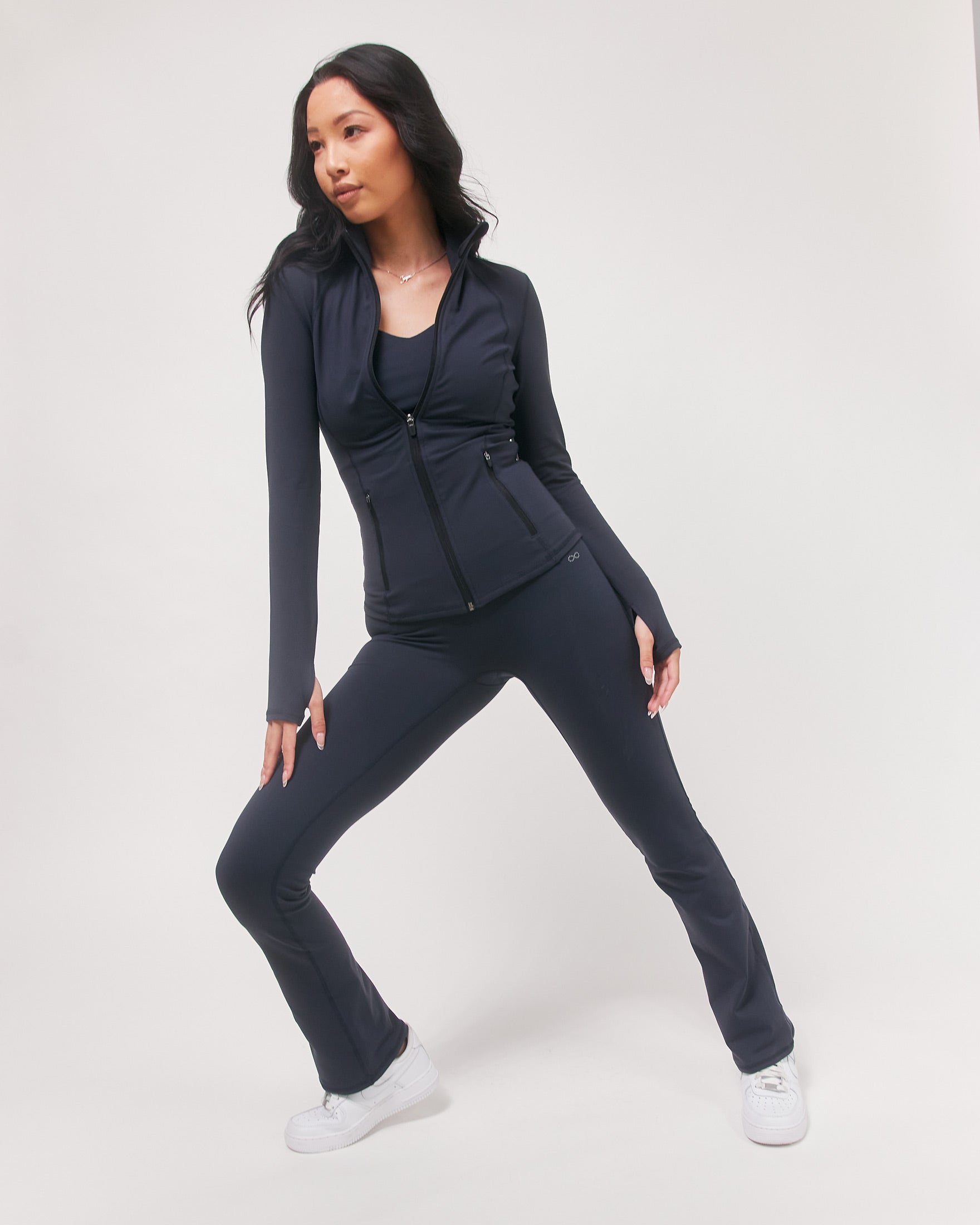 Gen XYZ Zip Up Track Jacket-Clothing - Women-rebody-Space Navy-XS-Urbanheer