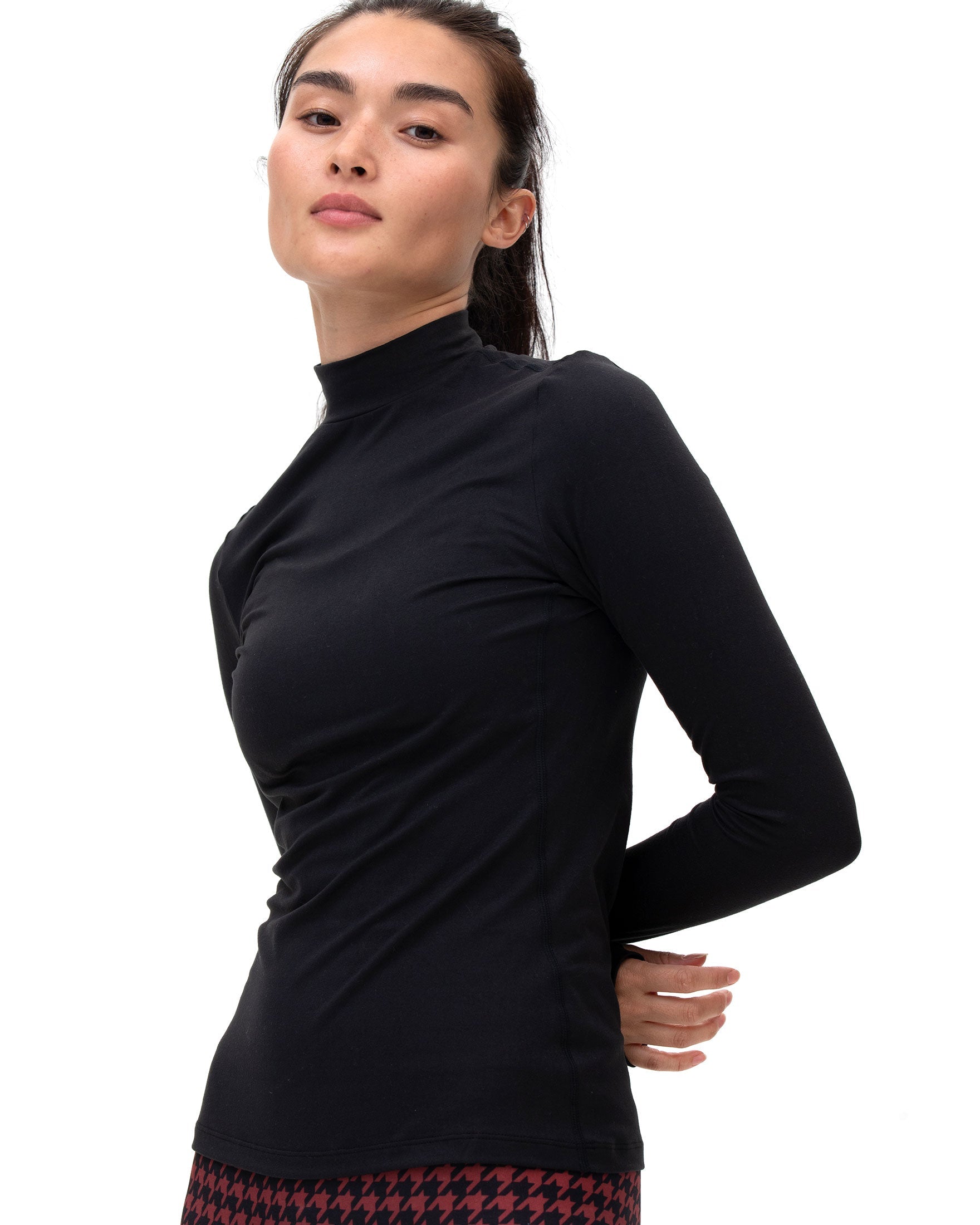 Cozy Mock Neck Long Sleeve-Clothing - Women-rebody-Cozy Black-XS-Urbanheer