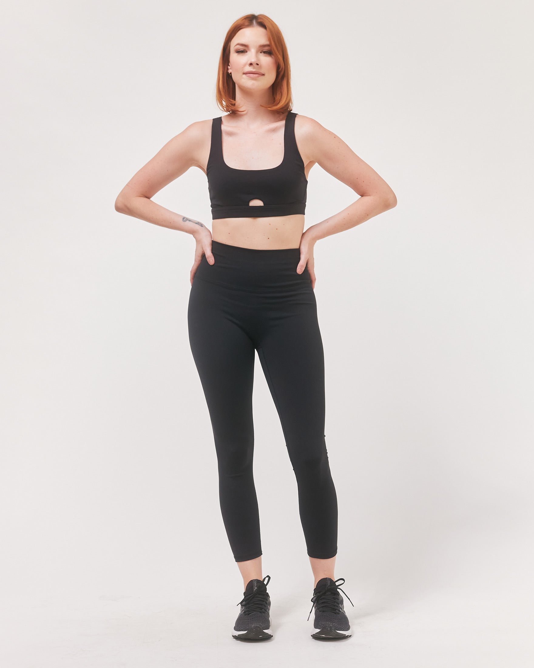 Hybrid Legging High Waist Crop Leggings 23"-rebody-Space Navy-XS-Urbanheer