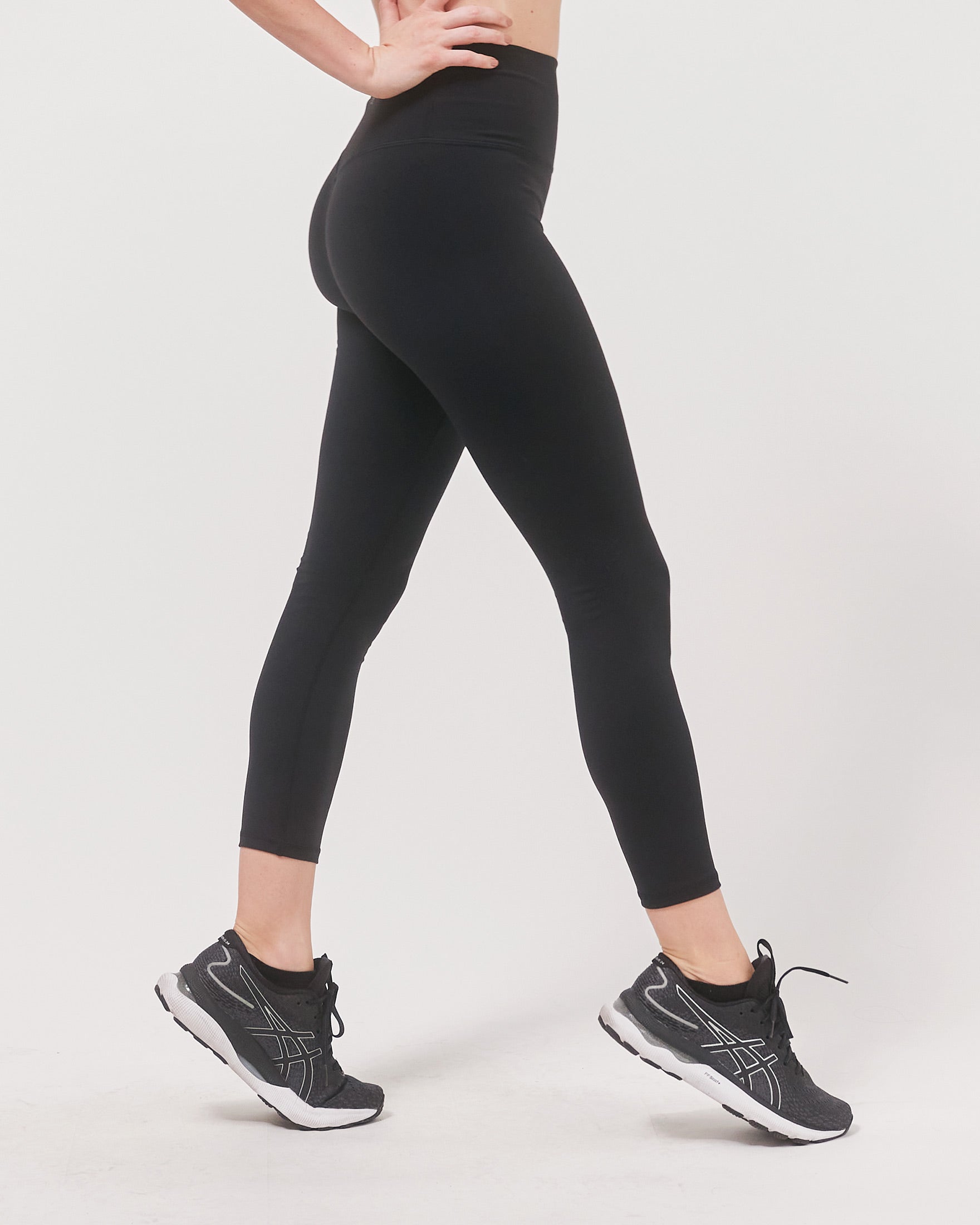 Hybrid Legging High Waist Crop Leggings 23"-rebody-Space Navy-XS-Urbanheer