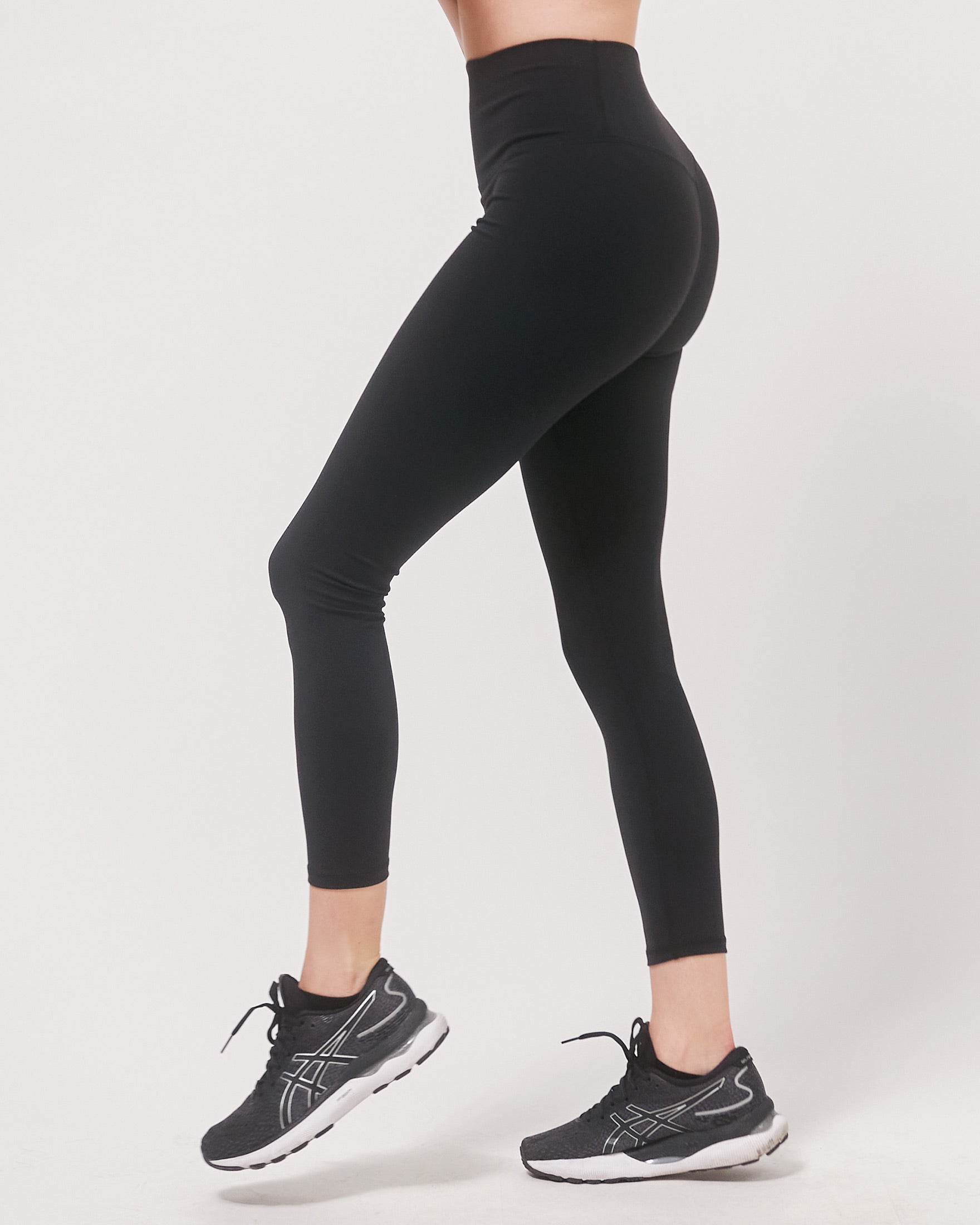 Hybrid Legging High Waist Crop Leggings 23"-rebody-Metropolis Black-XS-Urbanheer