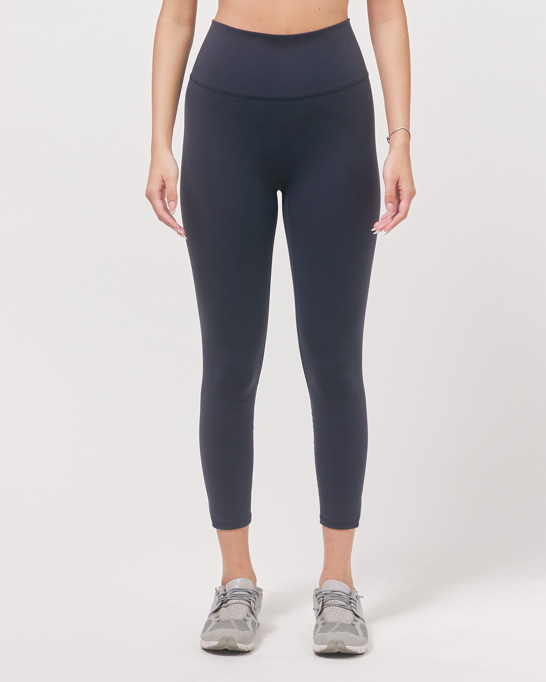 Hybrid Legging High Waist Crop Leggings 23"-rebody-Space Navy-XS-Urbanheer