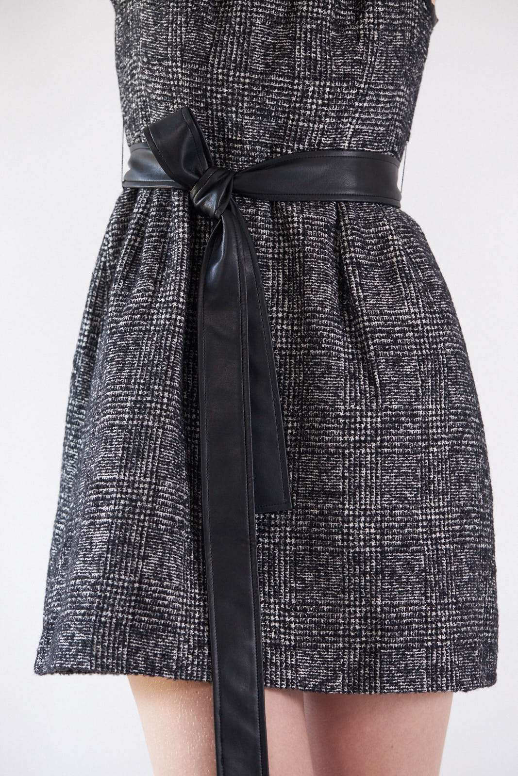 Boss Woman Tweed Dress-Le Réussi-XS-black/white-Urbanheer