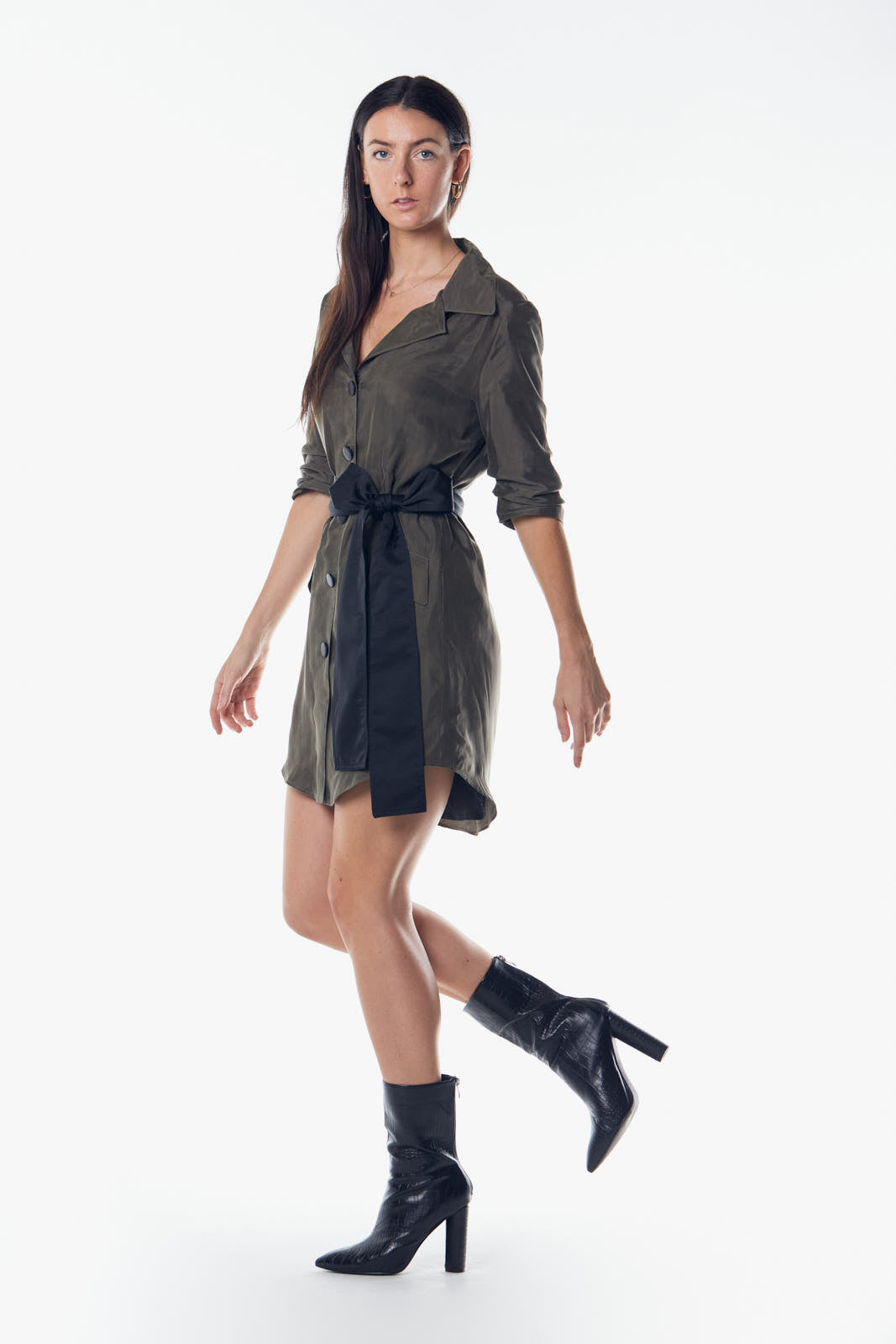 Montana Green Blazer Dress-Green Dress Blazer-Le Réussi-S-Green-Urbanheer