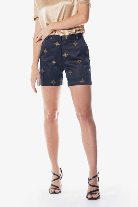 Black And Gold Shorts-Le Réussi-S-black/Gold-Urbanheer