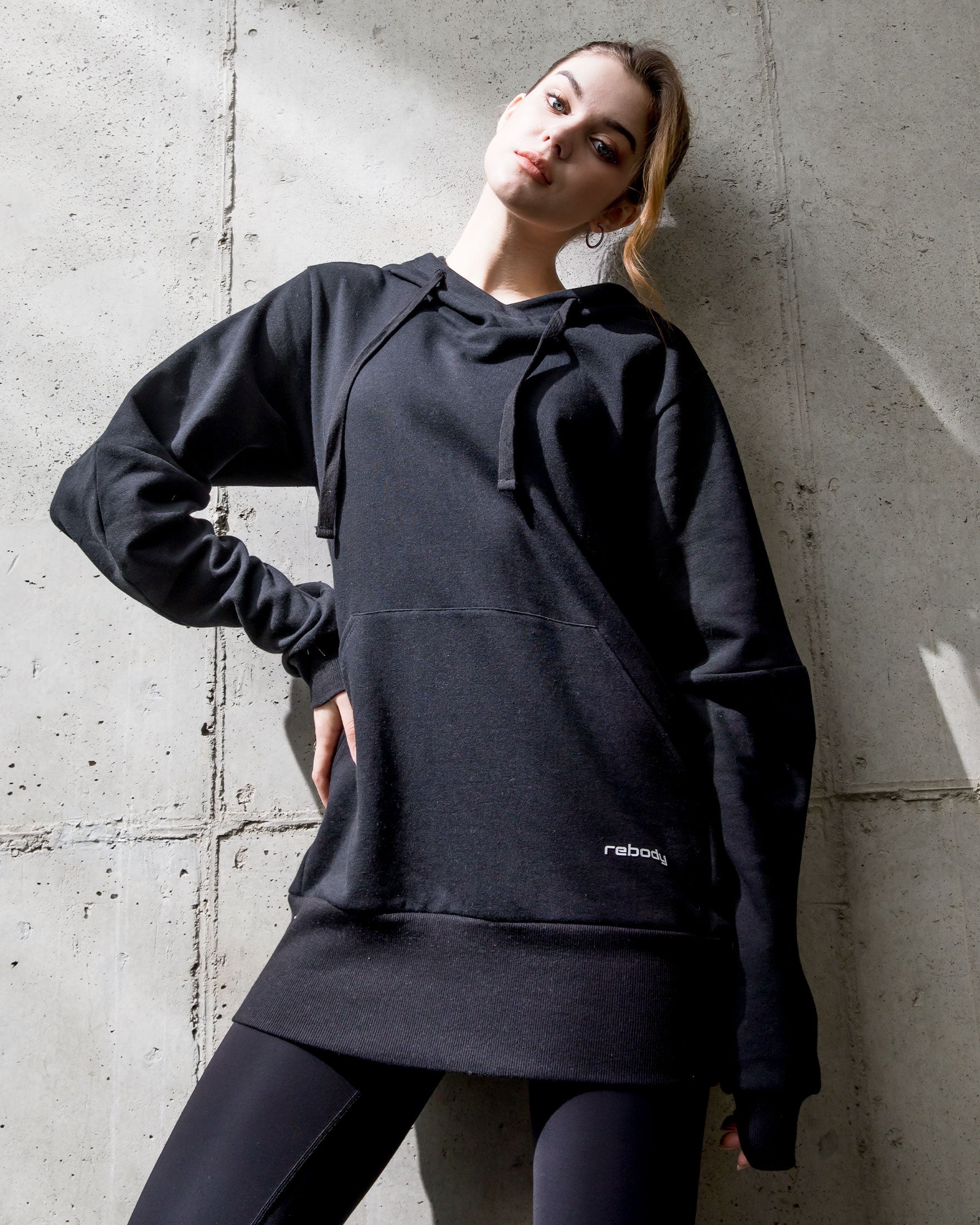 Keep Warm Fleece Hoodie-rebody-Heather Grey-XS-Urbanheer