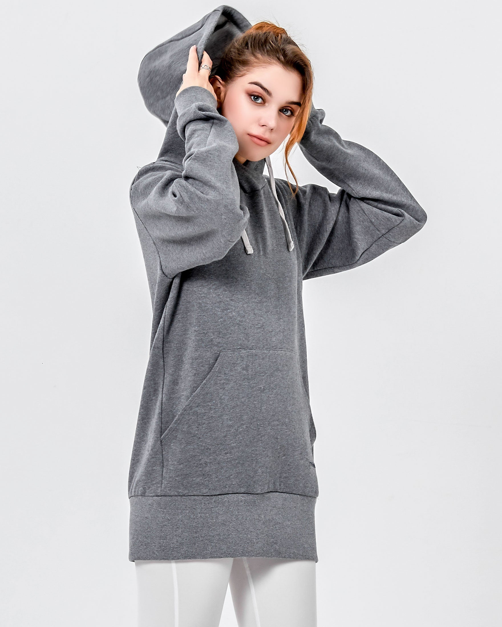 Keep Warm Fleece Hoodie-rebody-Heather Grey-XS-Urbanheer