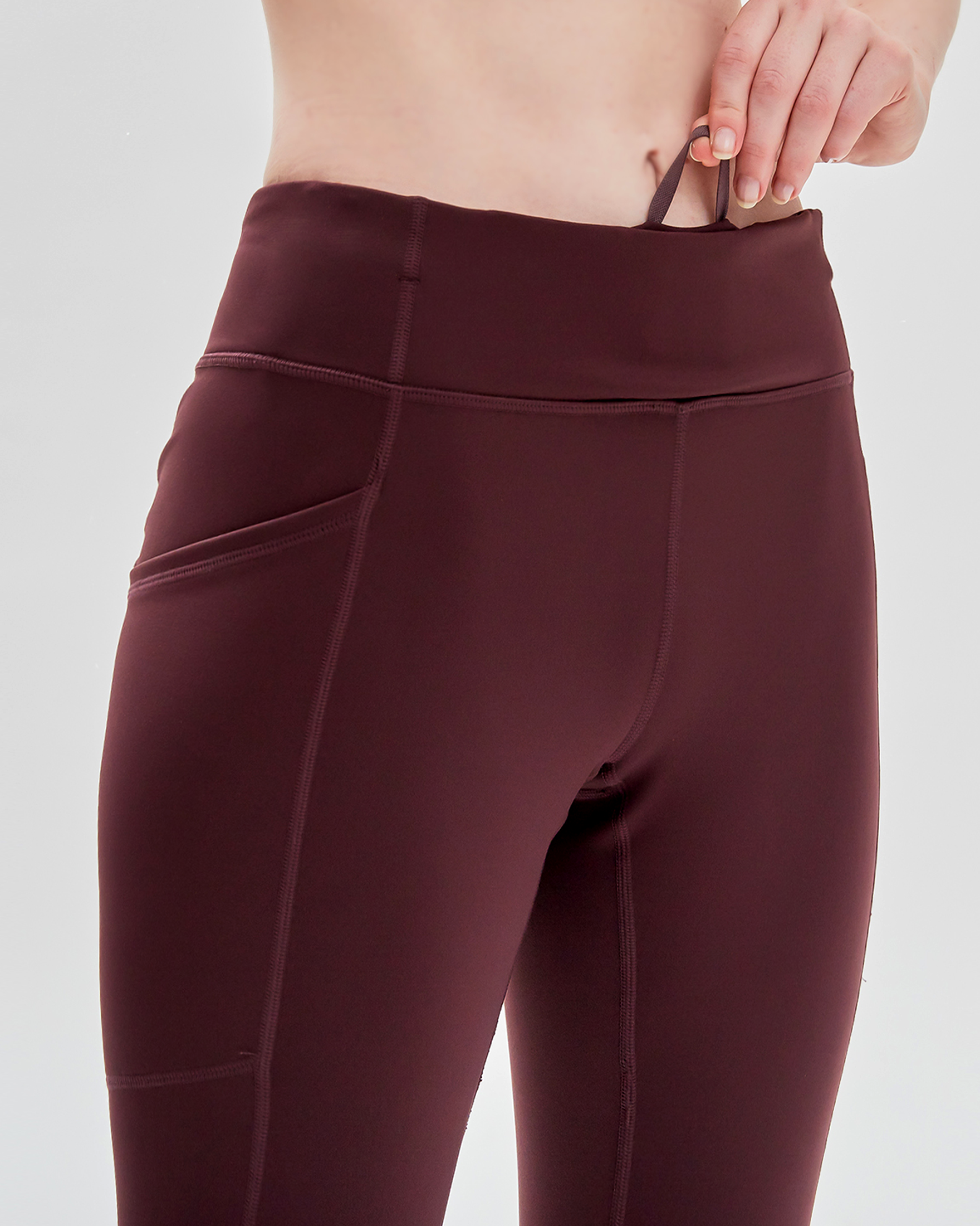 Daily Active Ventiflo™ Crop Leggings 21"-Clothing - Women-rebody-Maroon-XS-Urbanheer