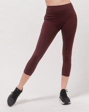Daily Active Ventiflo™ Crop Leggings 21"-Clothing - Women-rebody-Maroon-XS-Urbanheer