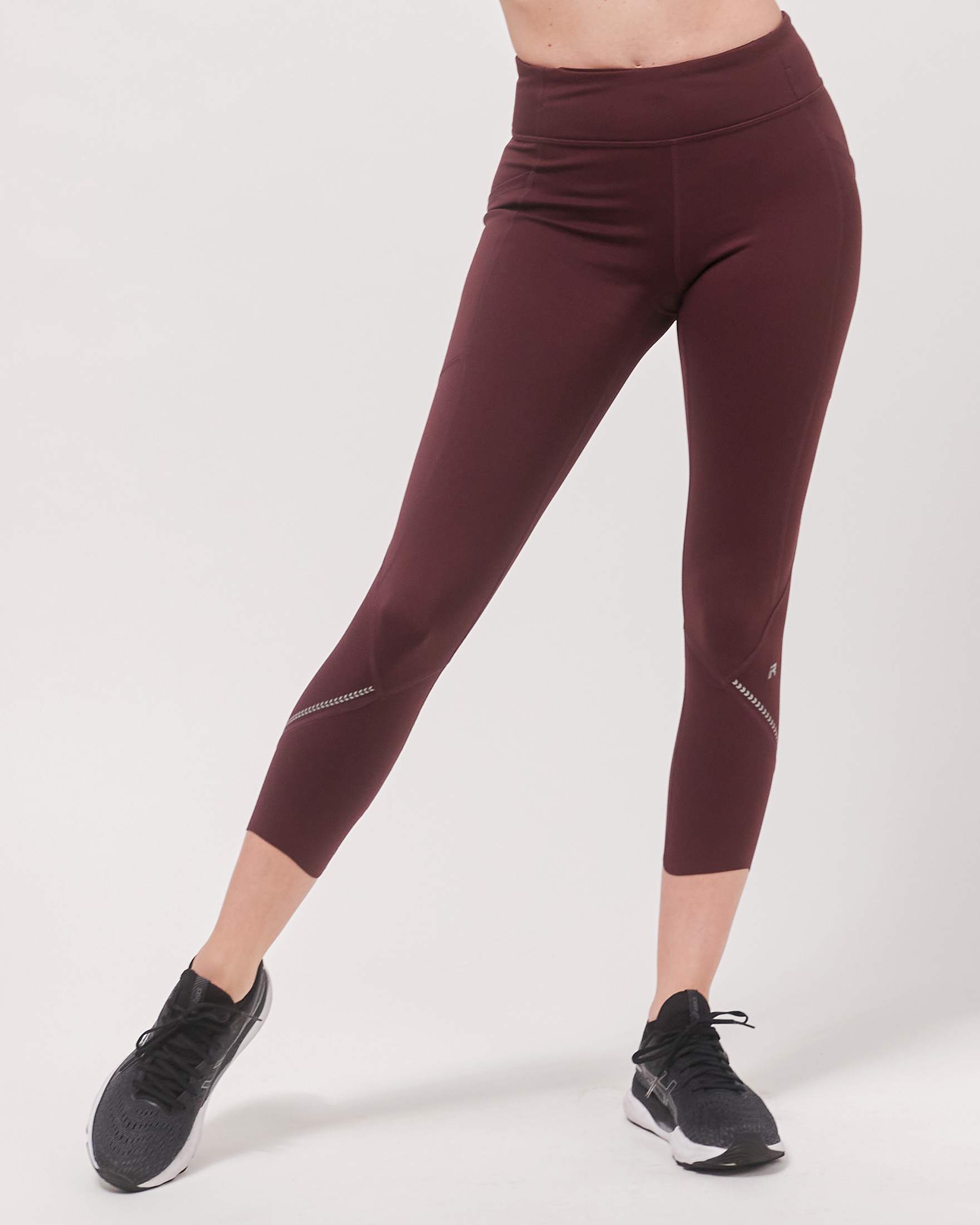 Ready And Go Reflective Laser Cut Ventiflo™ Leggings 23"-Clothing - Women-rebody-Maroon-XS-Urbanheer