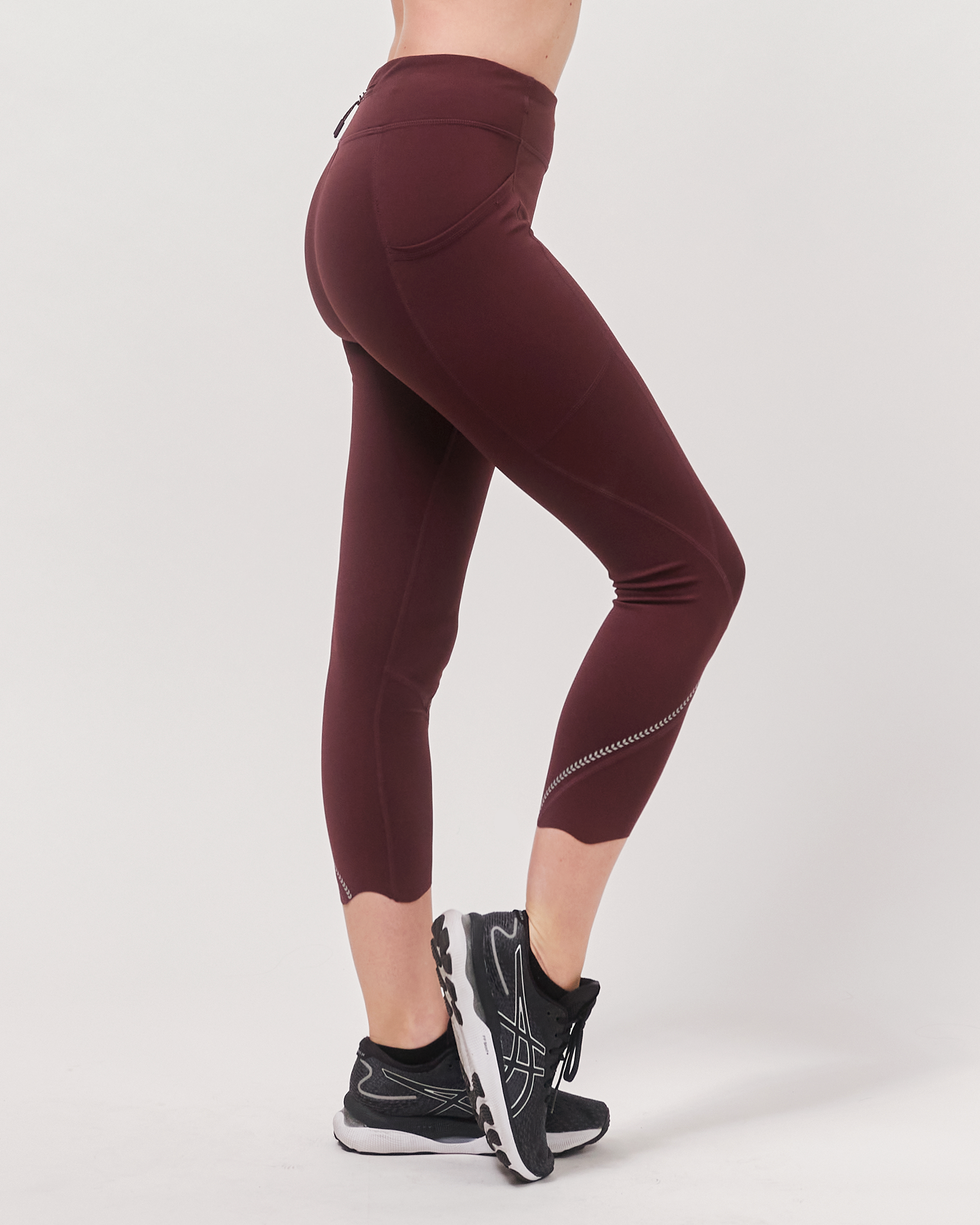 Ready And Go Reflective Laser Cut Ventiflo™ Leggings 23"-Clothing - Women-rebody-Maroon-XS-Urbanheer