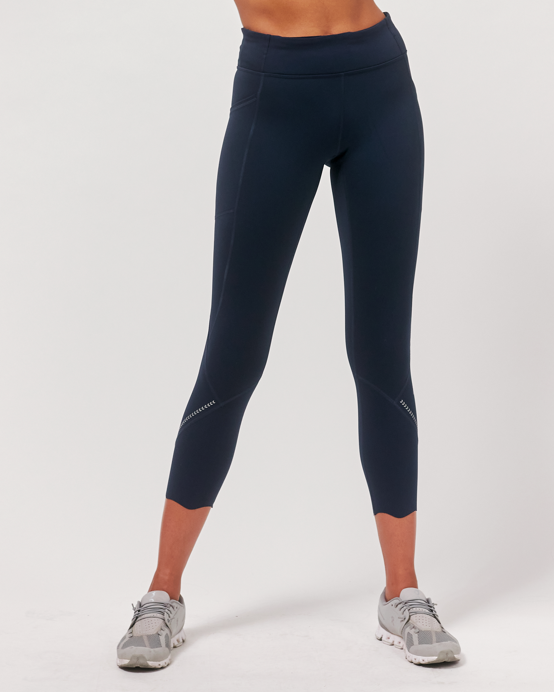 Ready And Go Reflective Laser Cut Ventiflo™ Leggings 23"-Clothing - Women-rebody-True Navy-XS-Urbanheer