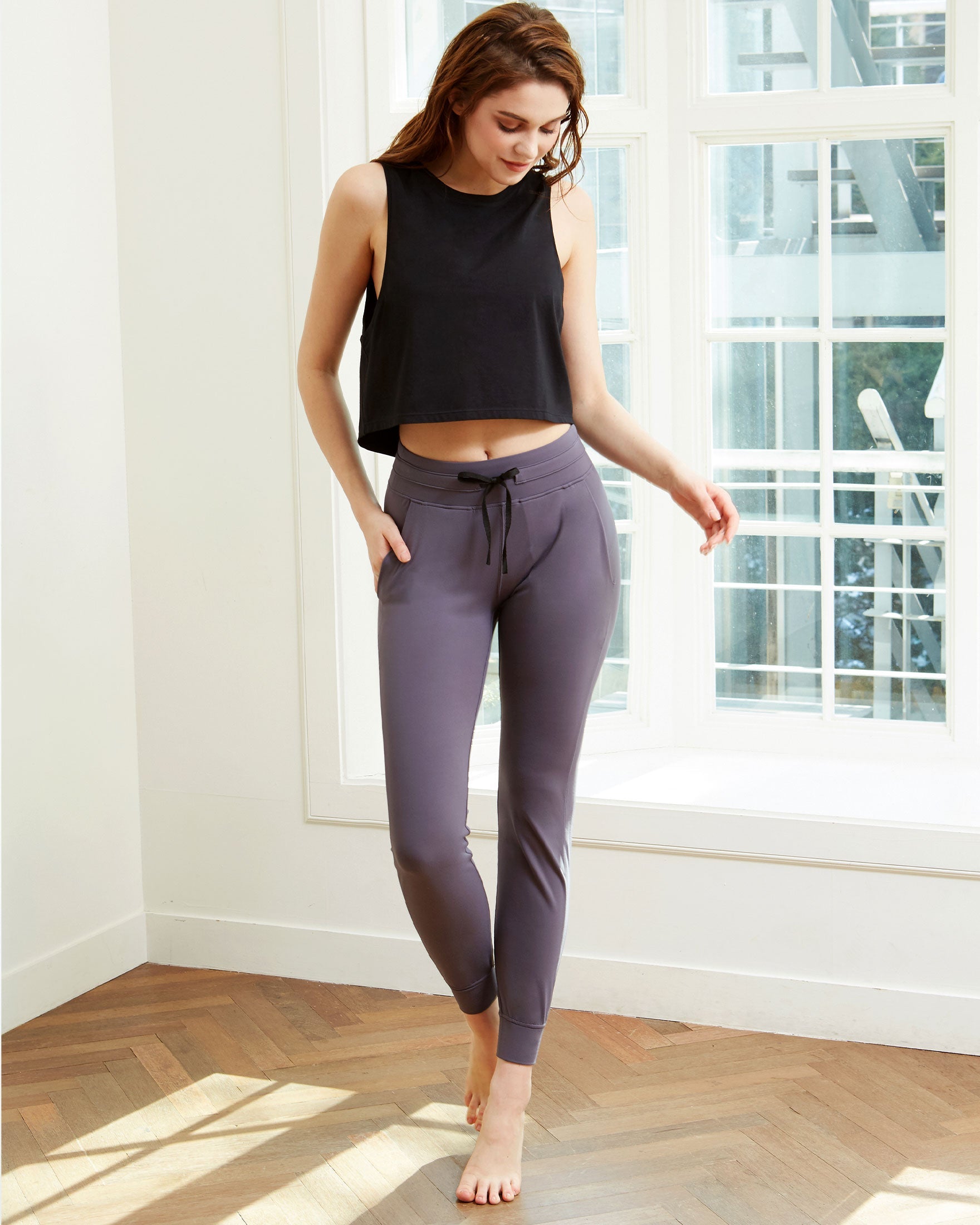 Avenue HR Coziplex™ Joggers 28"-rebody-Cozy Black-XS-Urbanheer