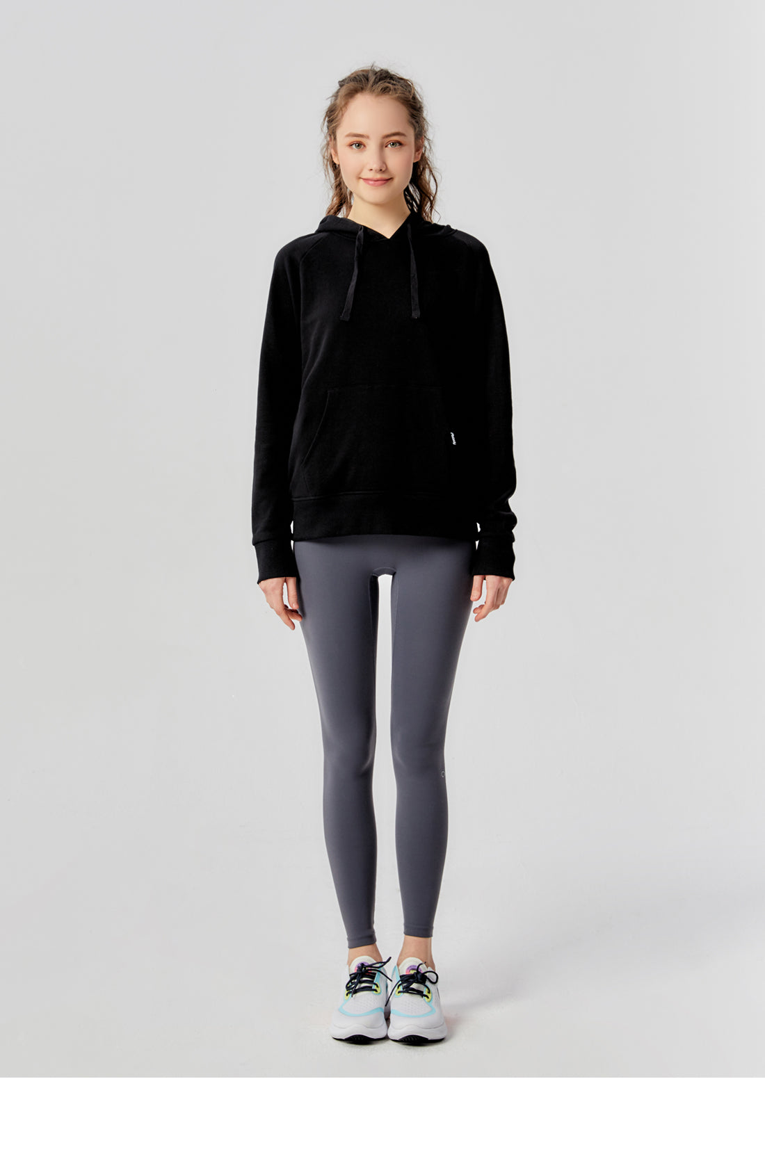 Basic Raglan French Terry Hoody-rebody-Black-XS-Urbanheer