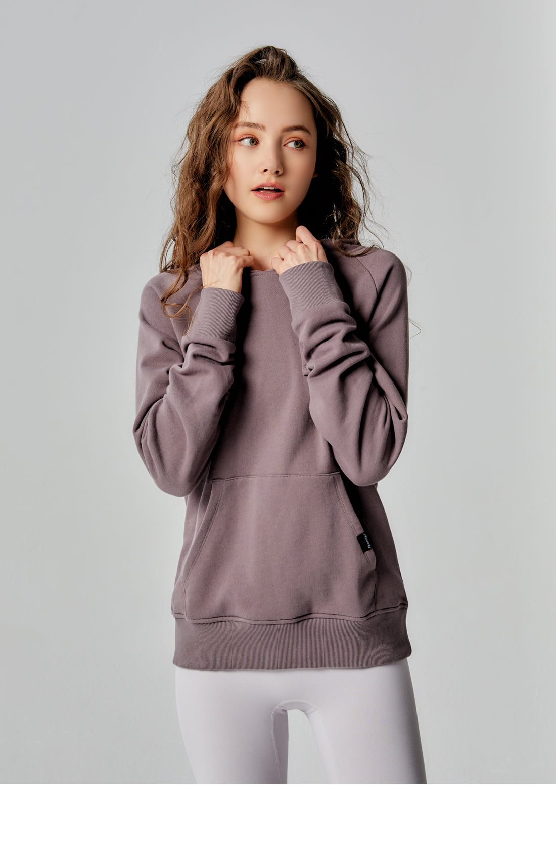 Basic Raglan French Terry Hoody-rebody-Black-XS-Urbanheer