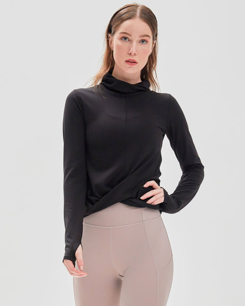 Turtle- Cowl Neck Coziplex™ Long Sleeve-rebody-Light Navy-XS-Urbanheer