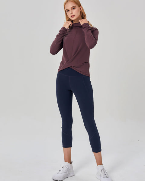 Turtle- Cowl Neck Coziplex™ Long Sleeve-rebody-Light Navy-XS-Urbanheer