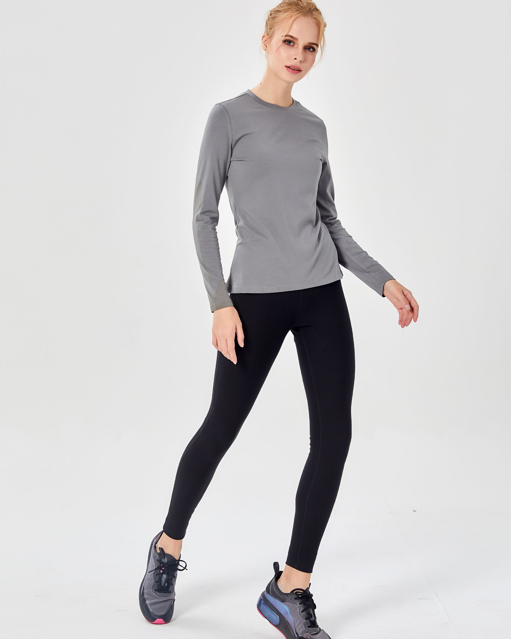 Pima Going Long Sleeve-REBODY-Ice Grey-XS-Urbanheer