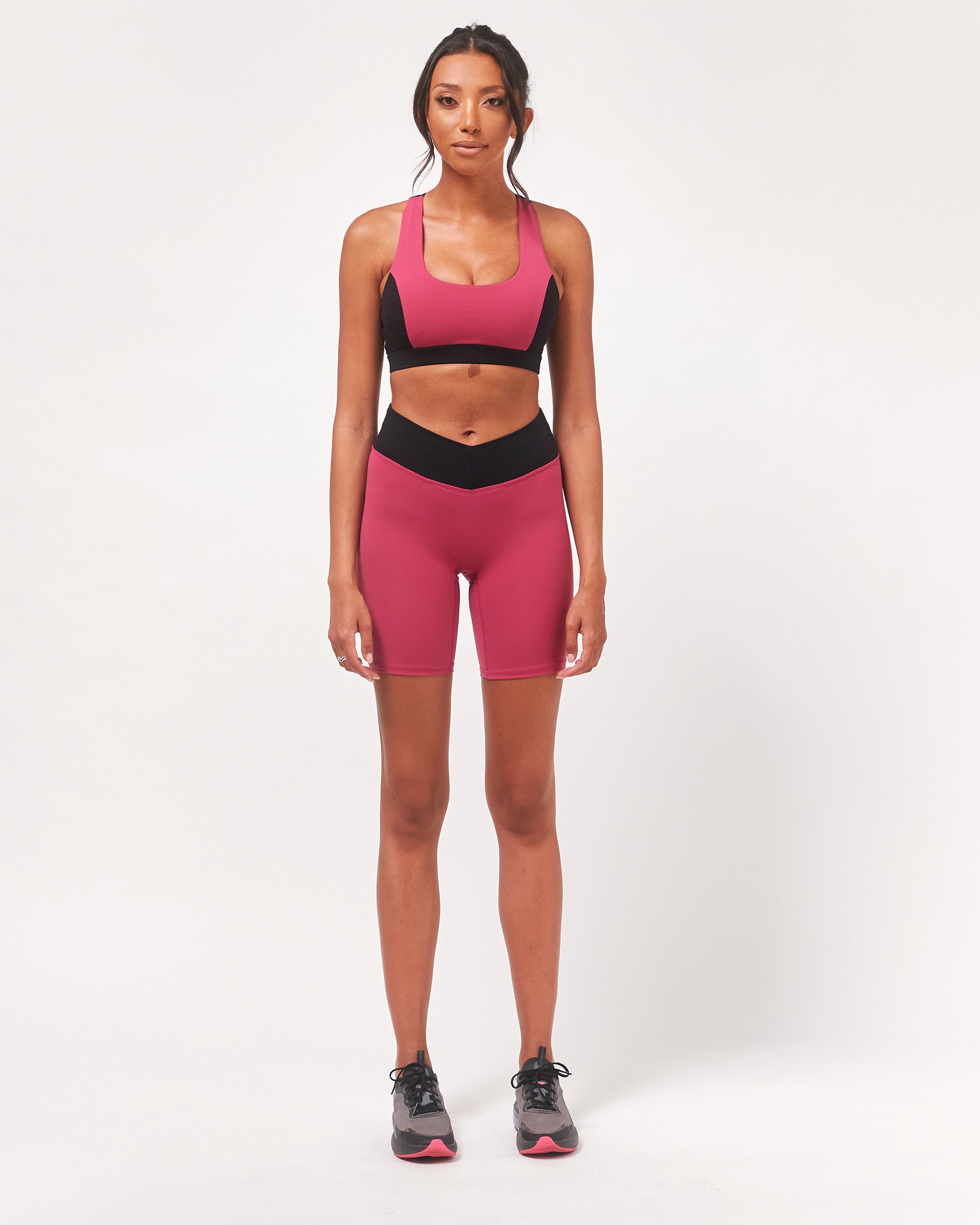 Vendetta Biker Shorts 7"-rebody-Fuschia/Black-XS-Urbanheer