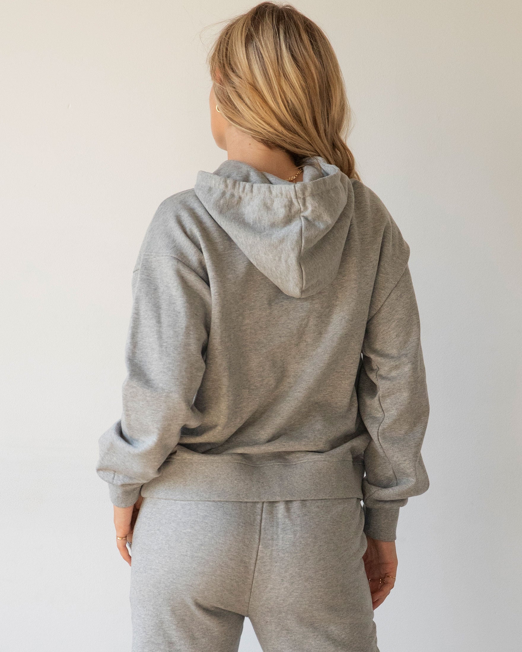 Rebody Lifestyle Hoodie-Rebody-Heather Grey/White-S-Urbanheer