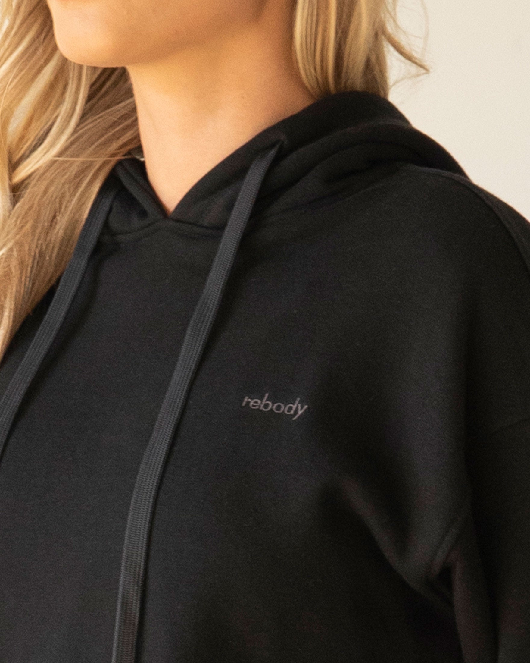 Rebody Lifestyle Hoodie-Rebody-Heather Grey/White-S-Urbanheer