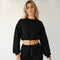 Rebody Puff Sleeve Crop Sweatshirt-rebody-Metropolis Black/Slate-S-Urbanheer