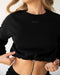 Rebody Puff Sleeve Crop Sweatshirt-rebody-Metropolis Black/Slate-S-Urbanheer