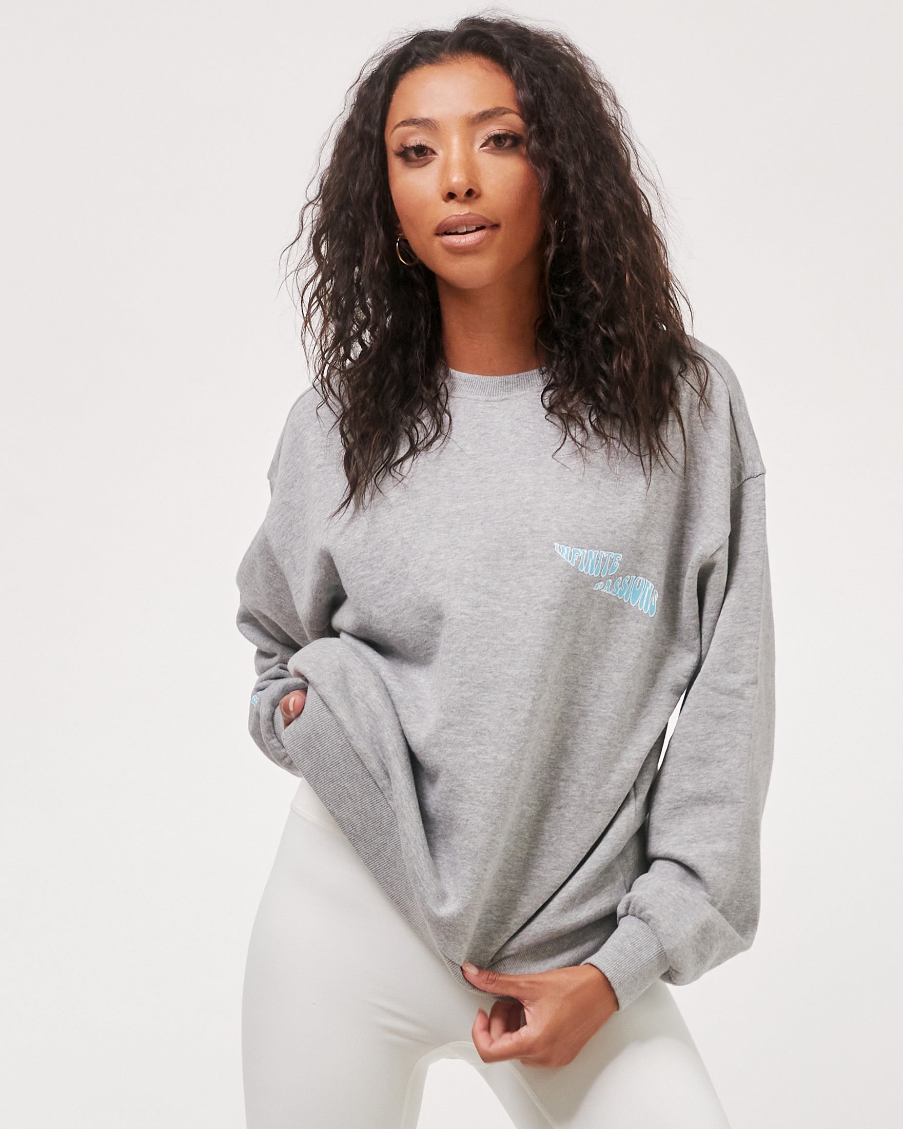 Infinite Passions FT Sweatshirt-Clothing - Women-rebody-Heather Grey/Blue-S-Urbanheer