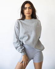 Rebody Lifestyle Sweatshirt-rebody-Heather Grey/White-S-Urbanheer
