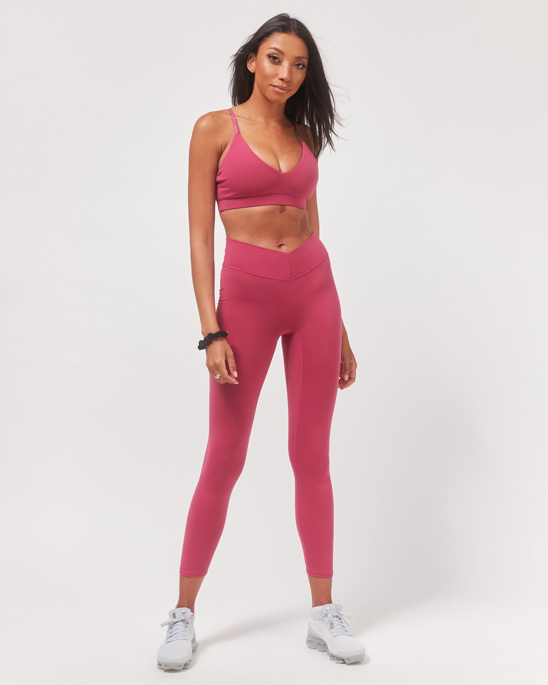 Uplift V Neck Sports Bralette-rebody-Fuschia-XS-Urbanheer