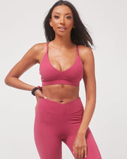 Uplift V Neck Sports Bralette-rebody-Fuschia-XS-Urbanheer
