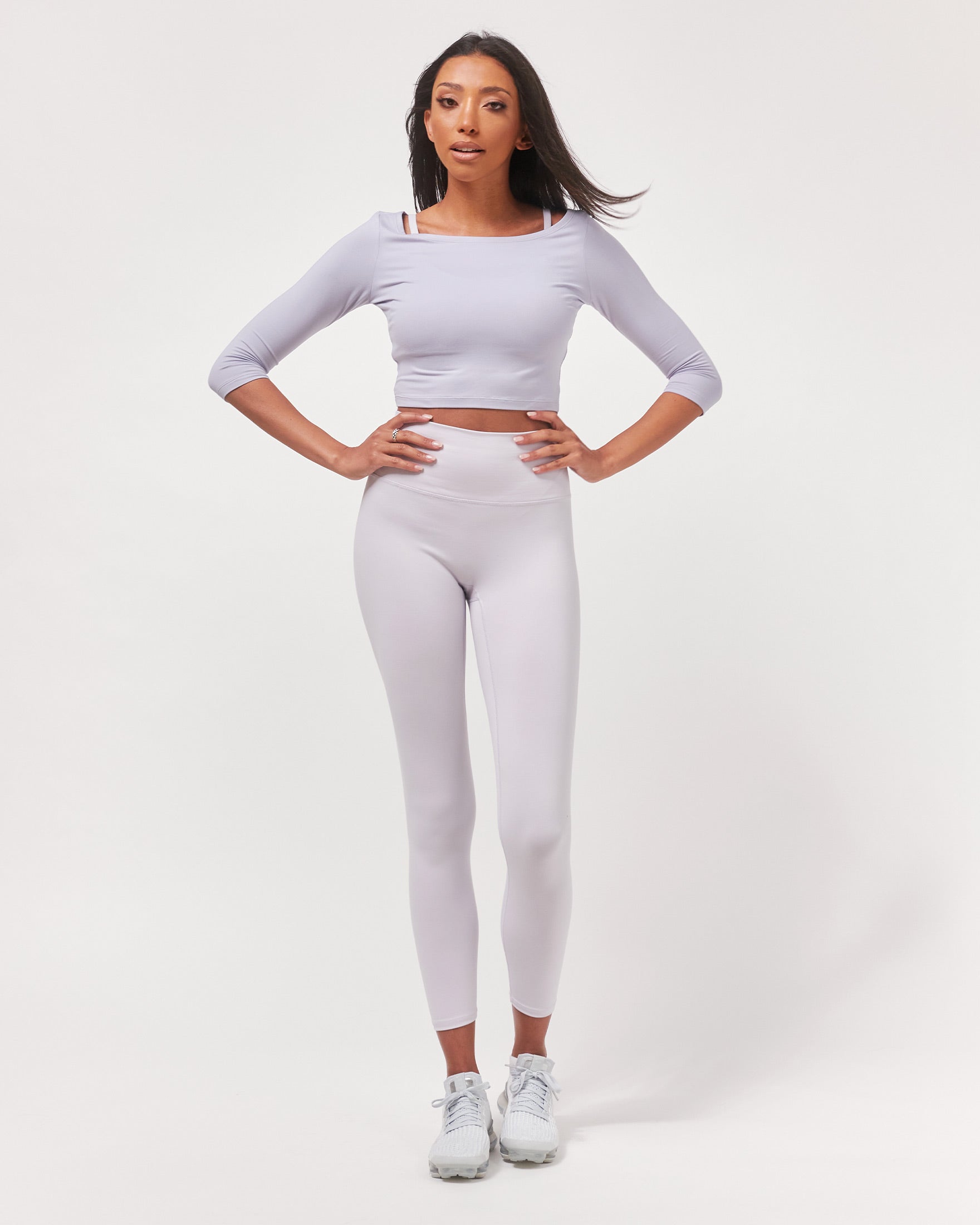 Dynamic Cozy Open Shoulder 3/4 Sleeve-Clothing - Women-rebody-Bone-XS-Urbanheer