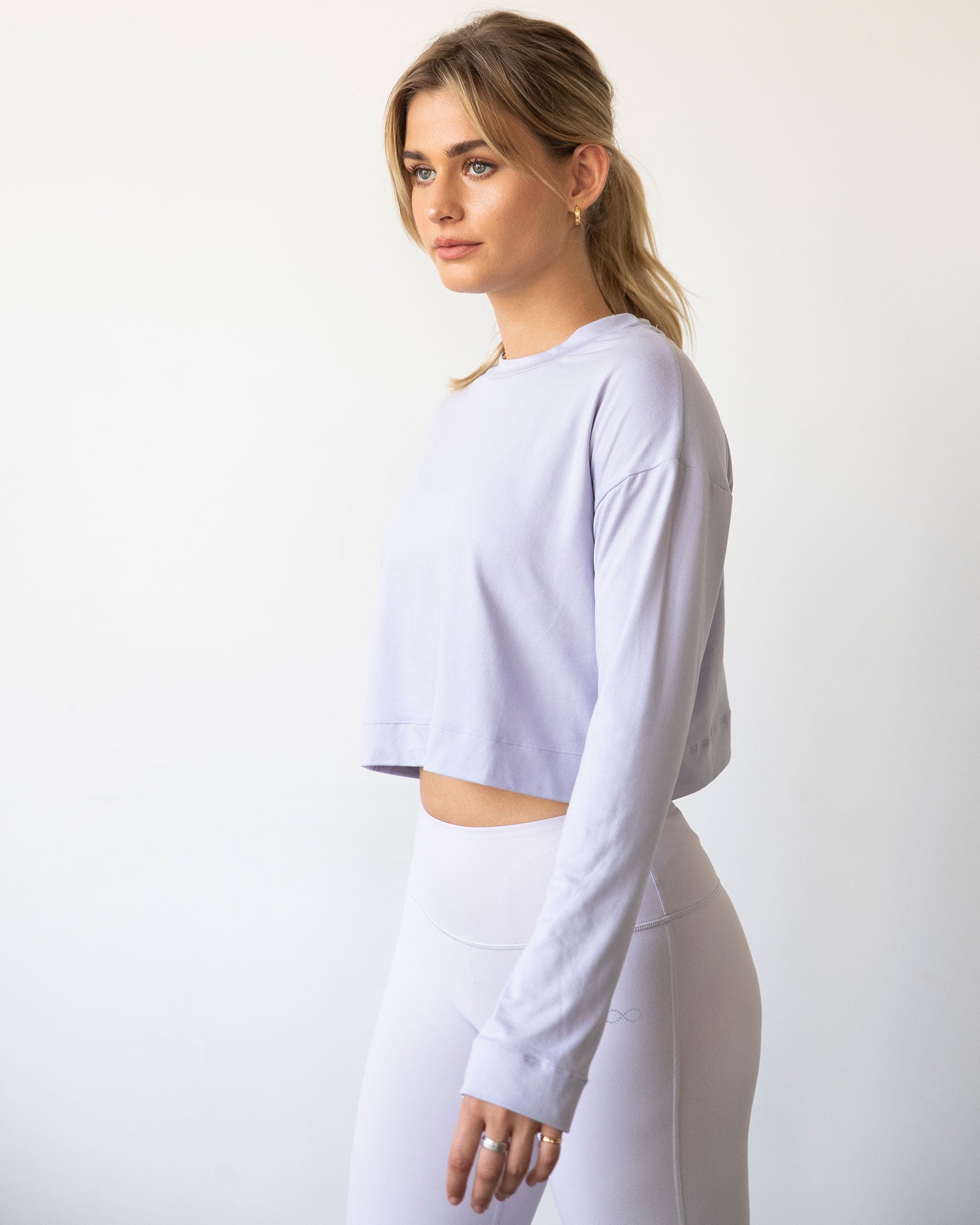 Go With The Flow Crop Long Sleeve-Clothing - Women-rebody-Purple Lace-XS-Urbanheer