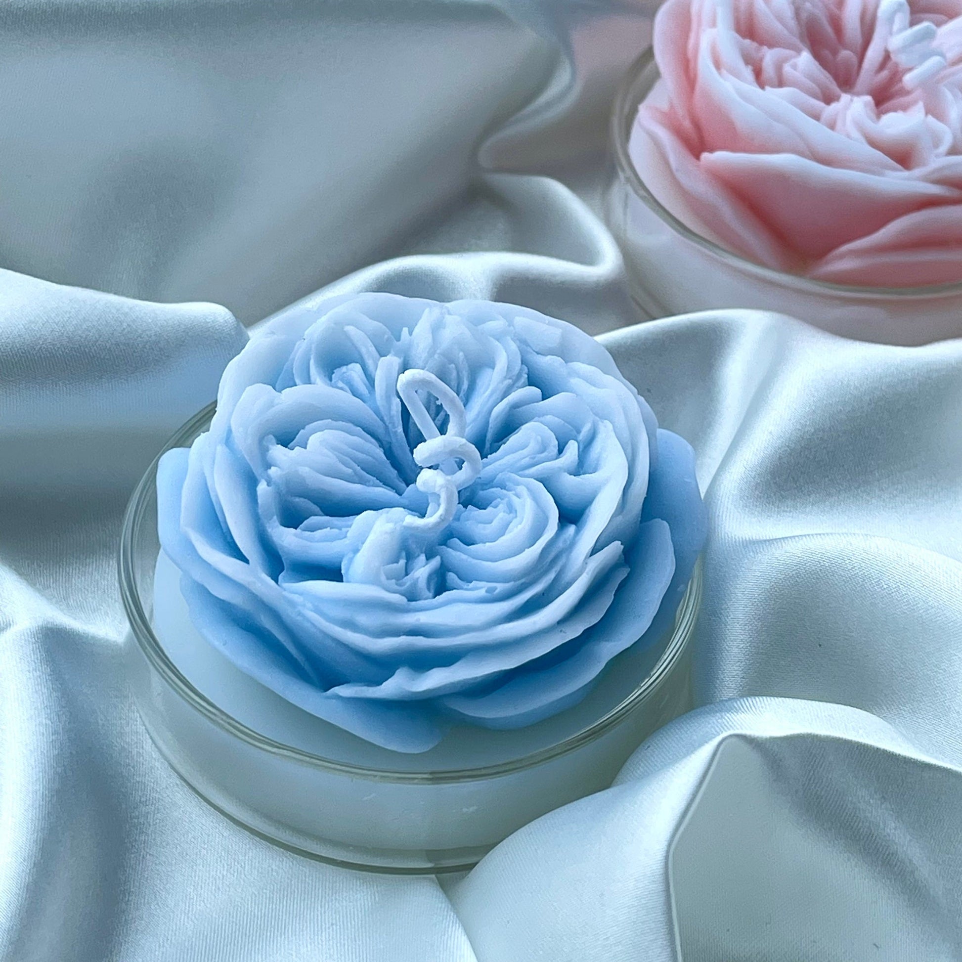 2-Pack Rose Candle-EP Designlab LLC-Pink&Yellow-Urbanheer