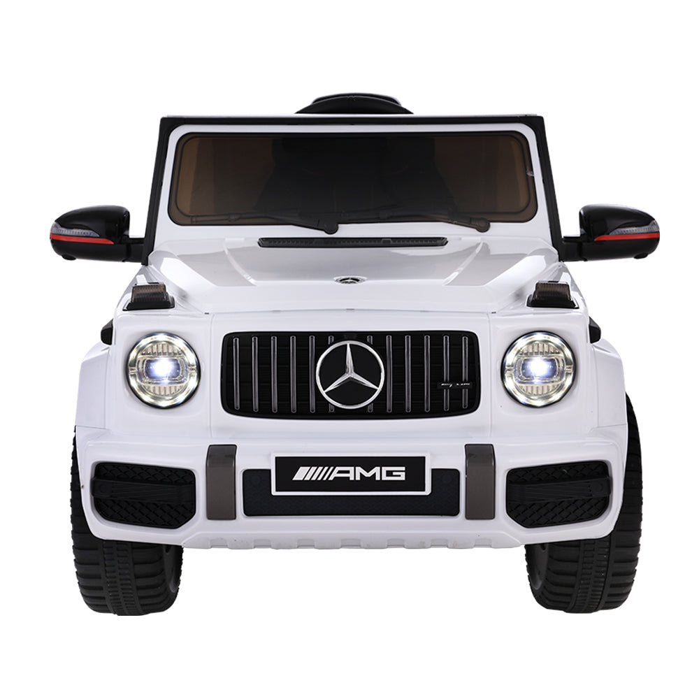 Mercedes-Benz Kids Ride On Car Electric Amg G63 Licensed Remote Cars 12V White-Rigo-Urbanheer
