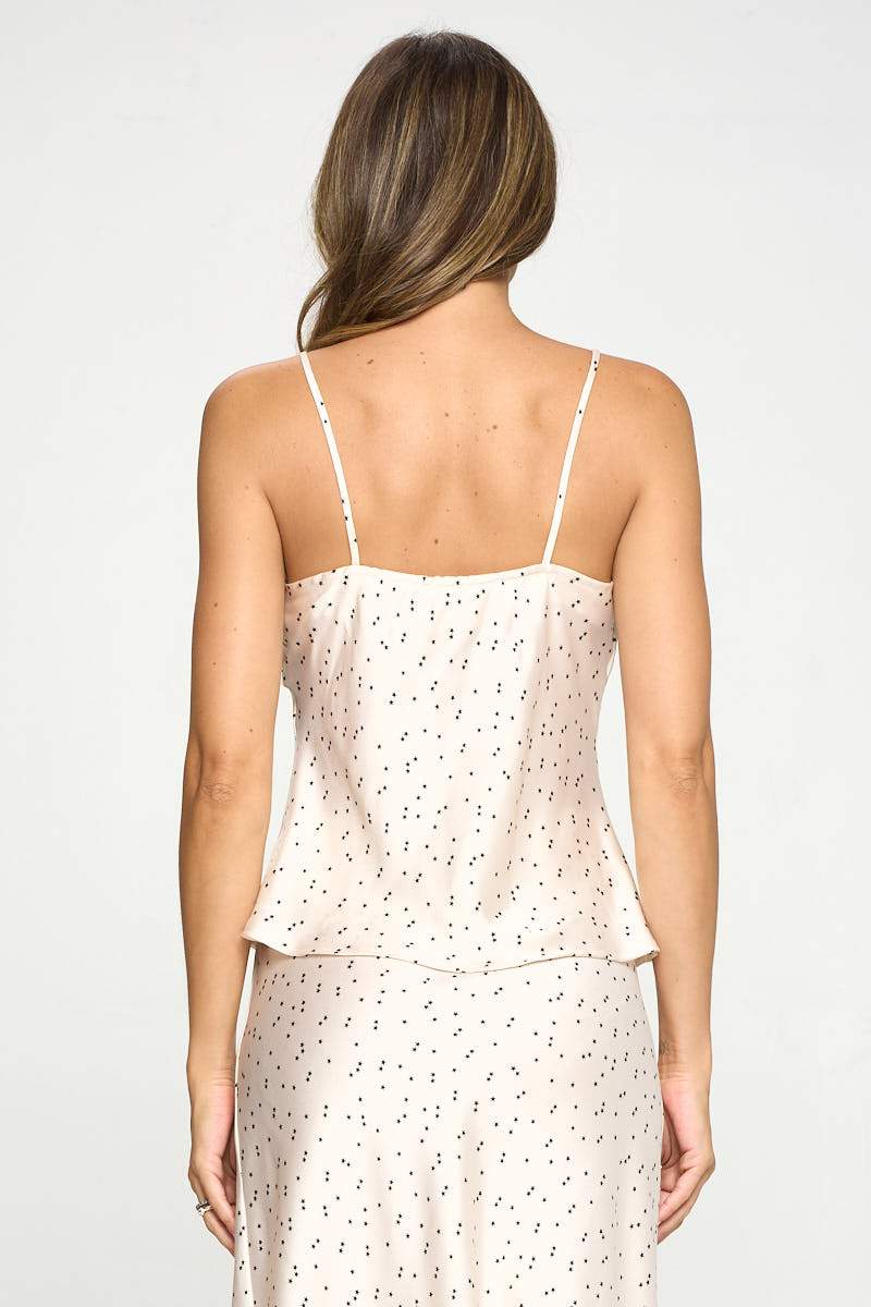 Silky Satin Star Print Tank Top-Renee C.-LARGE-IVORY-Urbanheer