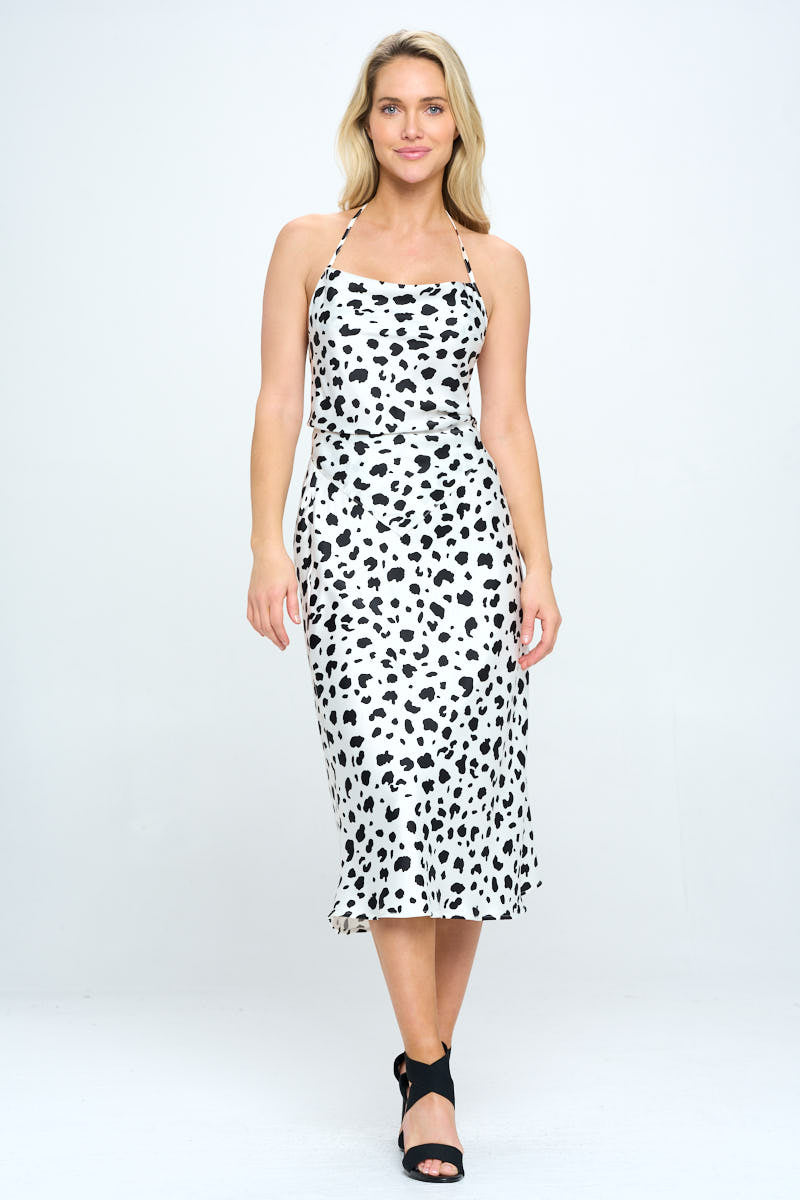 Satin Leopard Print Backless Tie Top-Renee C.-LARGE-BLACK WHITE-Urbanheer