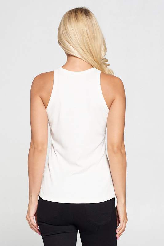 Racer Back Rib Knit Tank Top-Renee C.-LARGE-Urbanheer