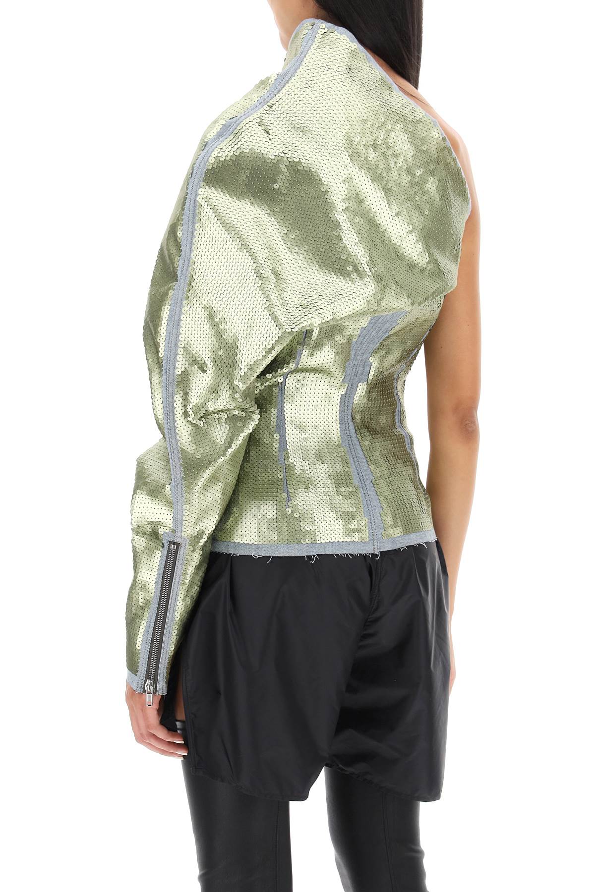 Rick Owens Sequined One-Shoulder Top-Rick Owens-40-Urbanheer