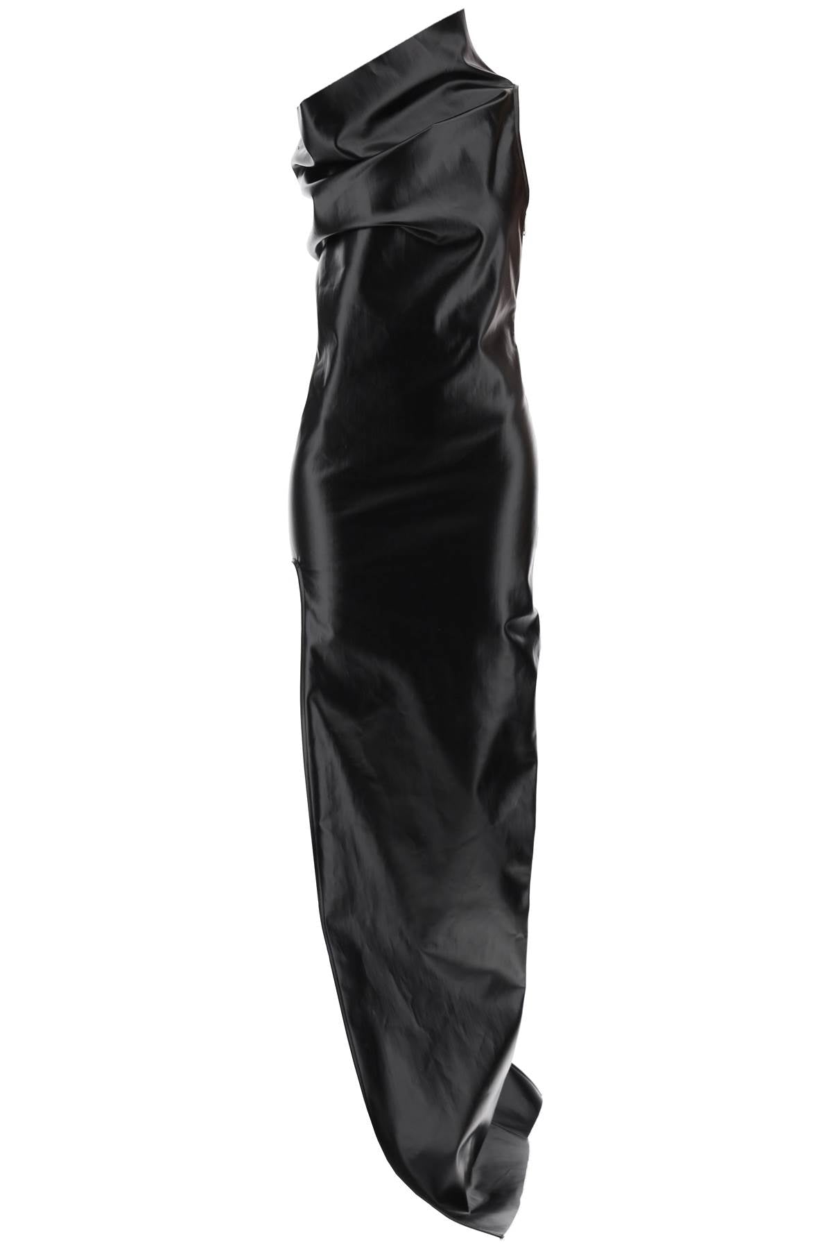 Rick Owens Athena Maxi Dress In Laquered Denim-Rick Owens-40-Urbanheer
