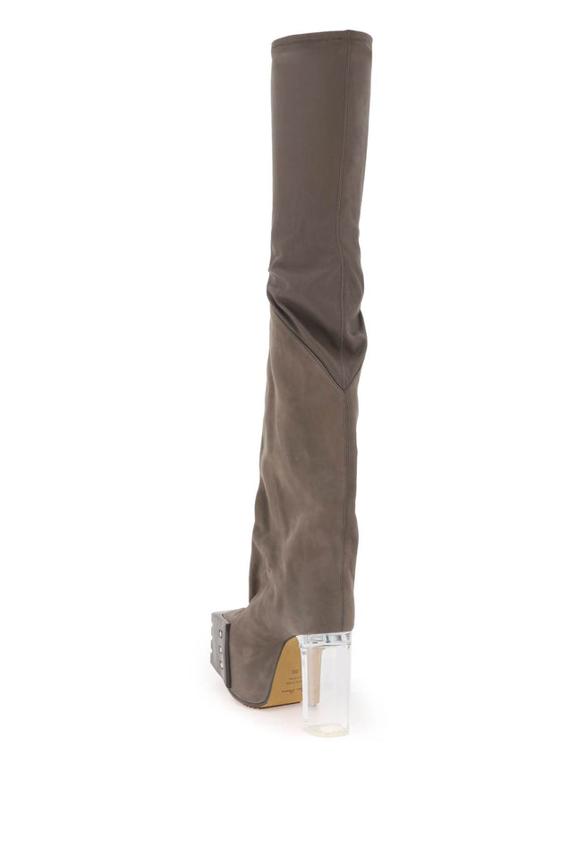 Rick Owens Oblique High Boots With Platform-Rick Owens-Urbanheer