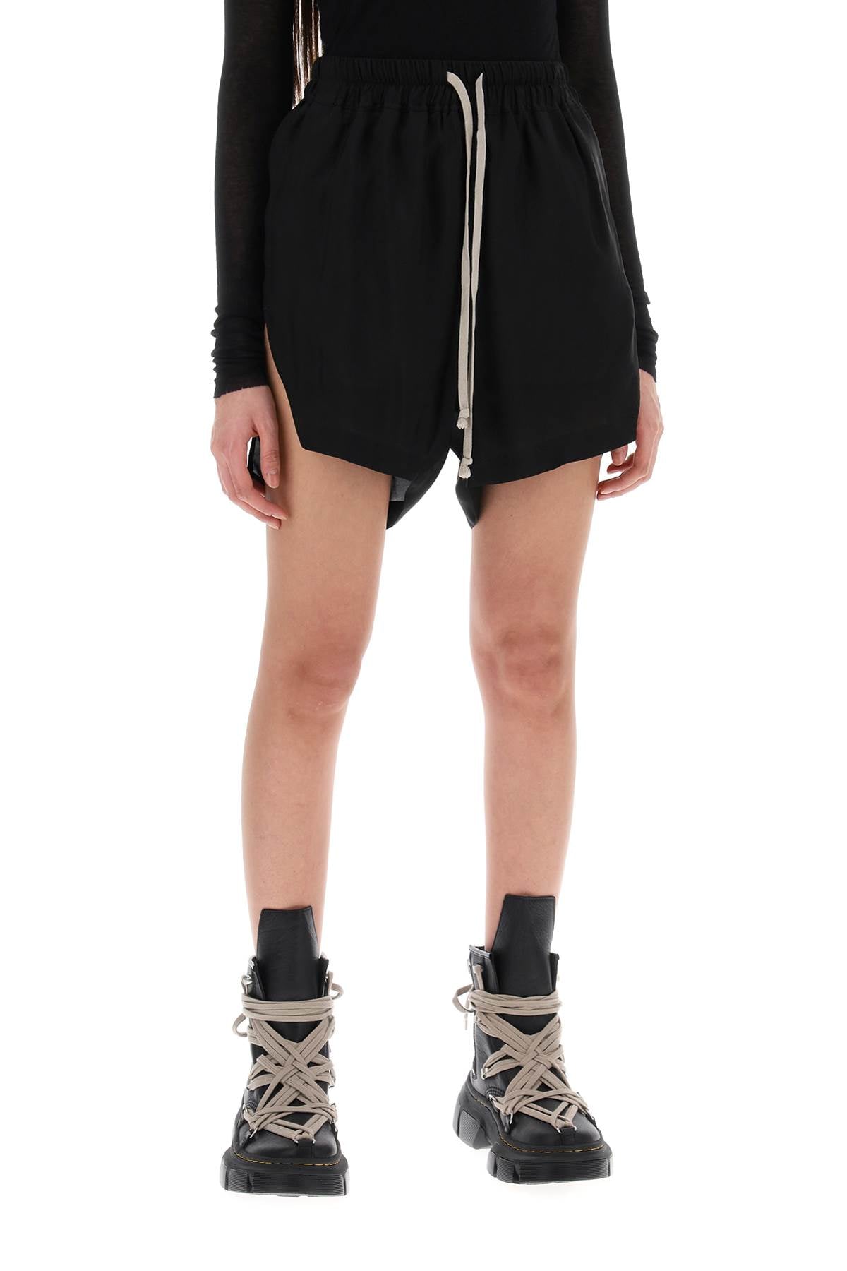 Rick owens sporty shorts in cupro-Rick Owens-38-Urbanheer
