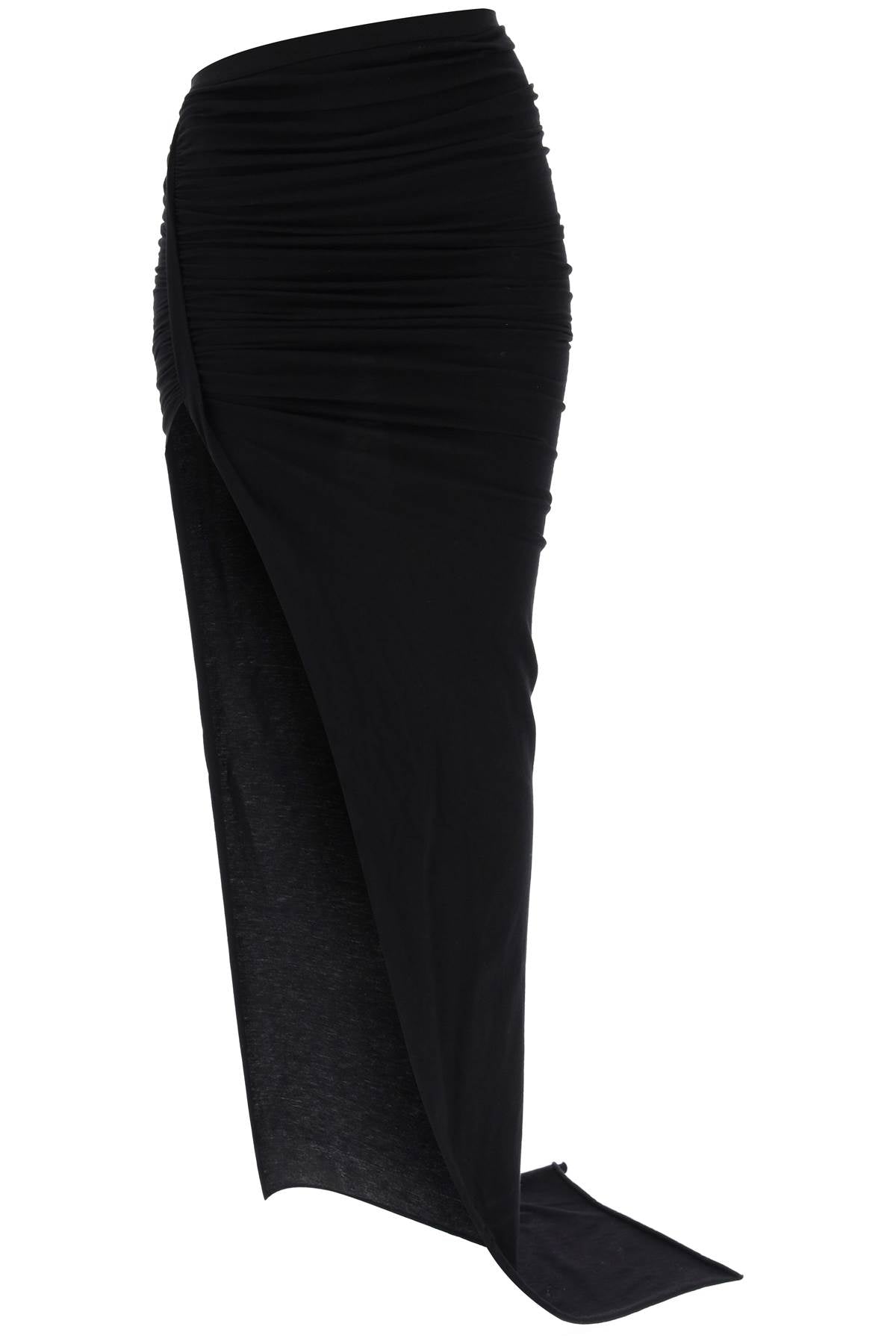Rick Owens Asymmetric Maxi Skirt In Jersey-Rick Owens-38-Urbanheer