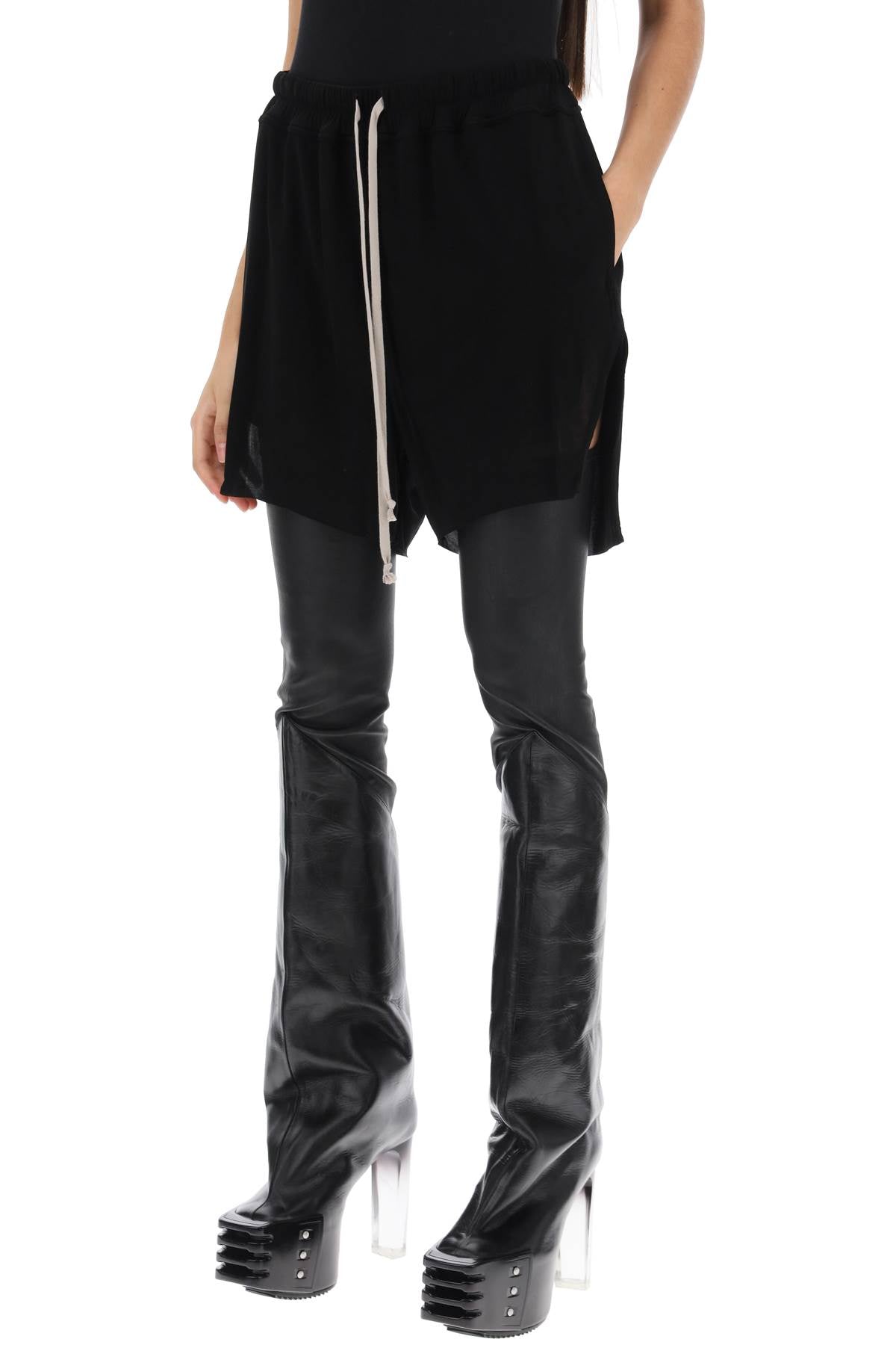 Rick Owens Sporty Shorts In Cupro-Rick Owens-40-Urbanheer