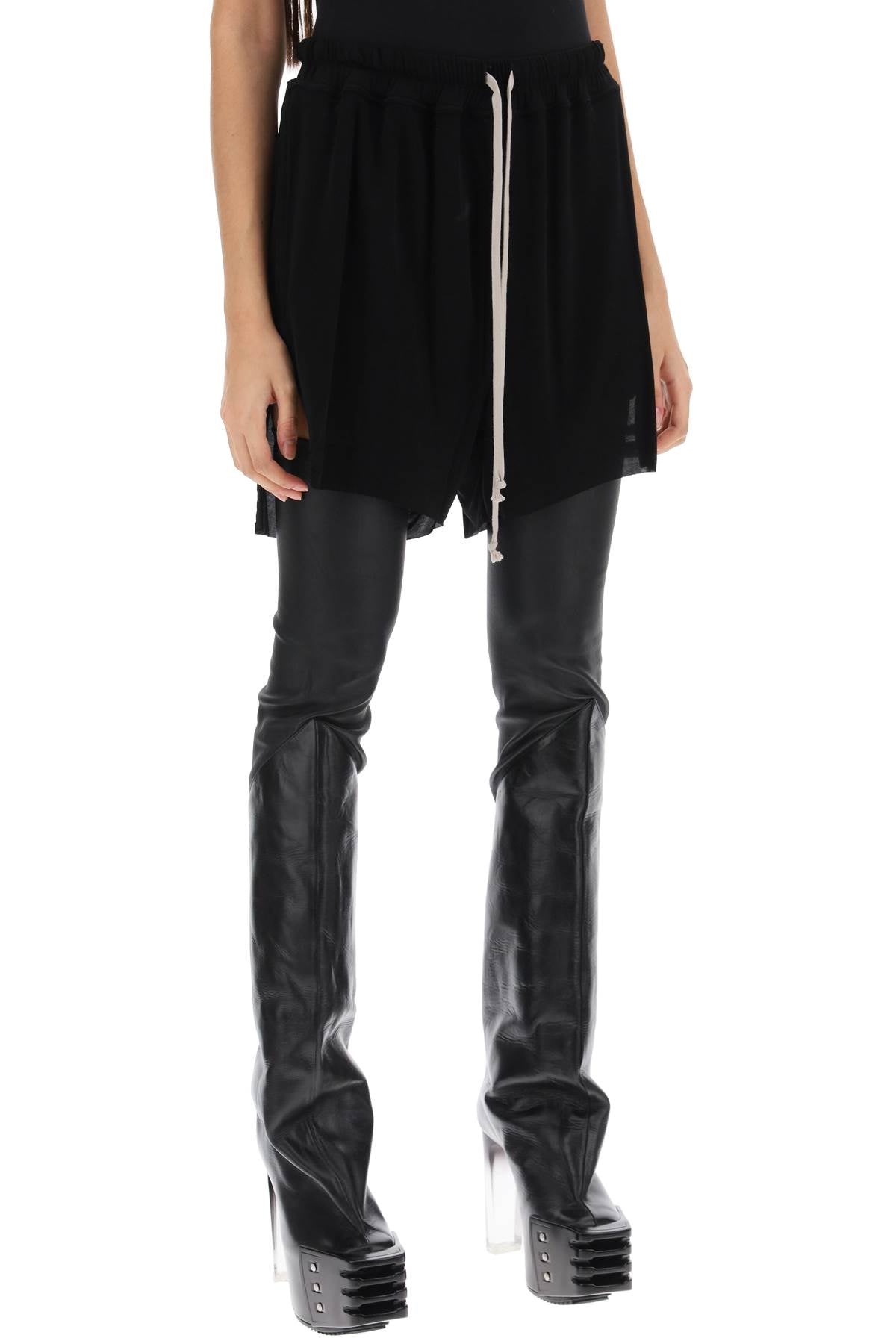 Rick Owens Sporty Shorts In Cupro-Rick Owens-40-Urbanheer